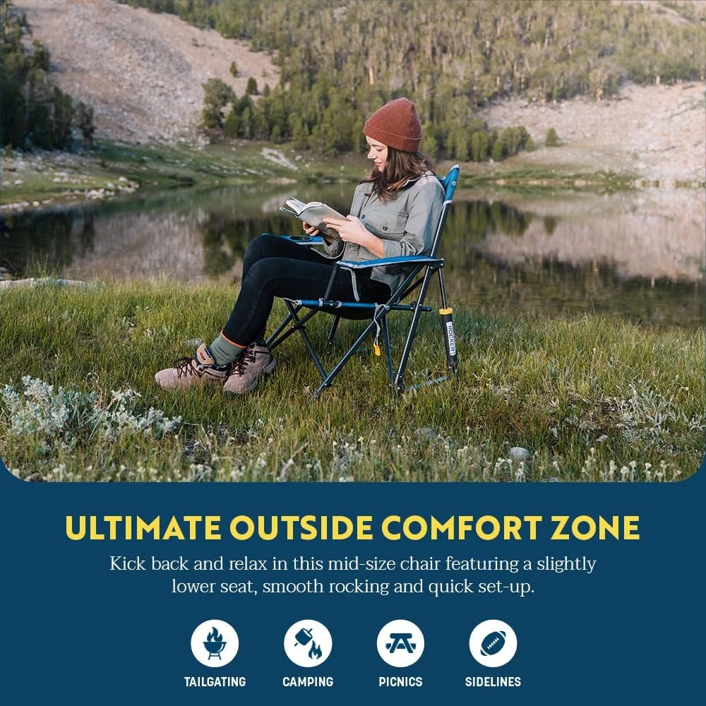 صندلی راکینگ تاشو GCI Outdoor Kickback Rocker - سبز خاکی