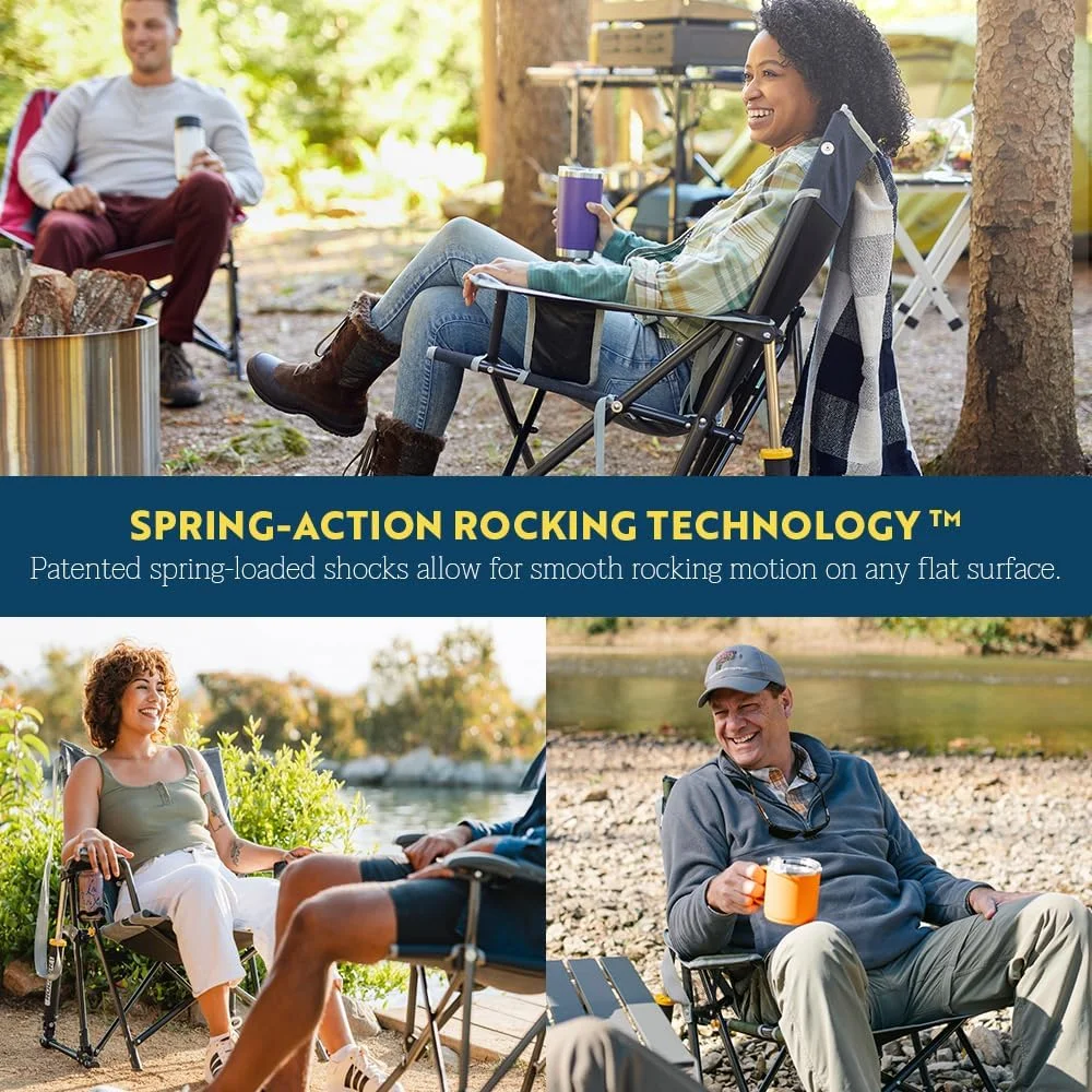صندلی راکینگ تاشو GCI Outdoor Kickback Rocker - سبز خاکی