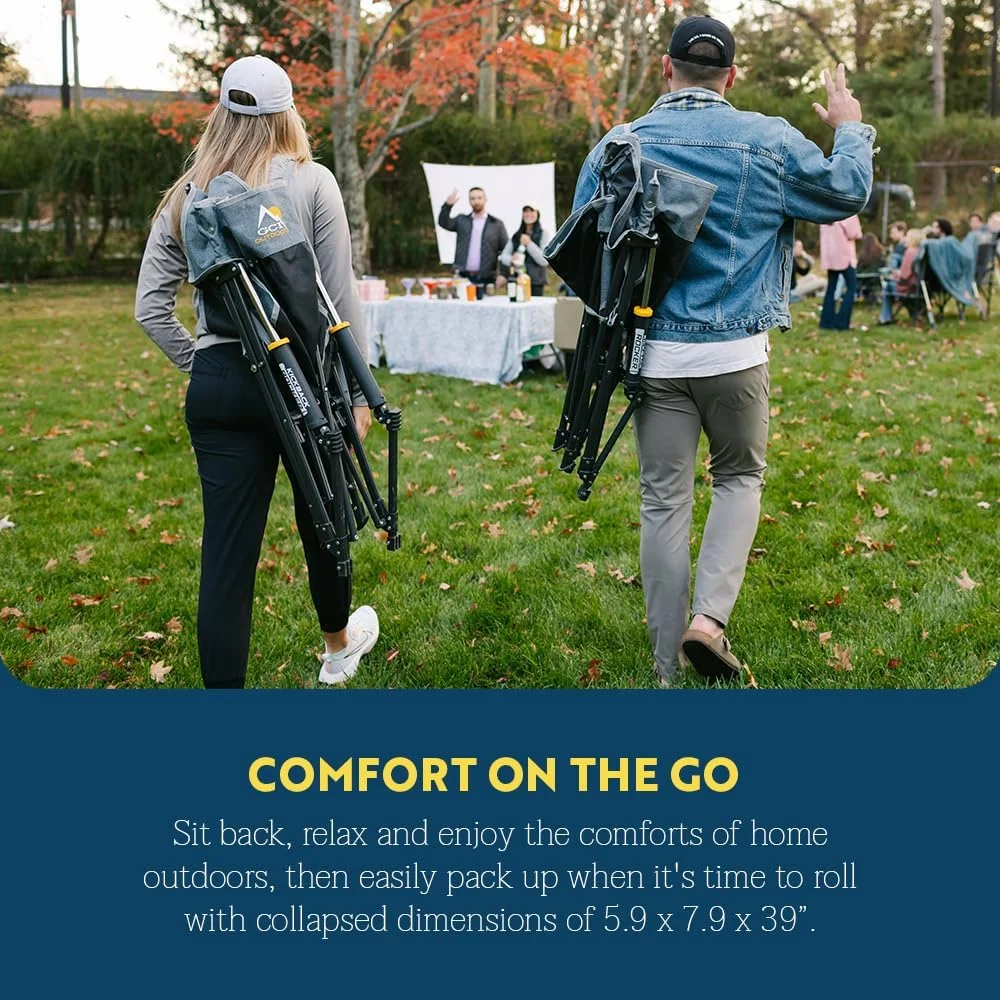 صندلی راکینگ تاشو GCI Outdoor Kickback Rocker - سبز خاکی