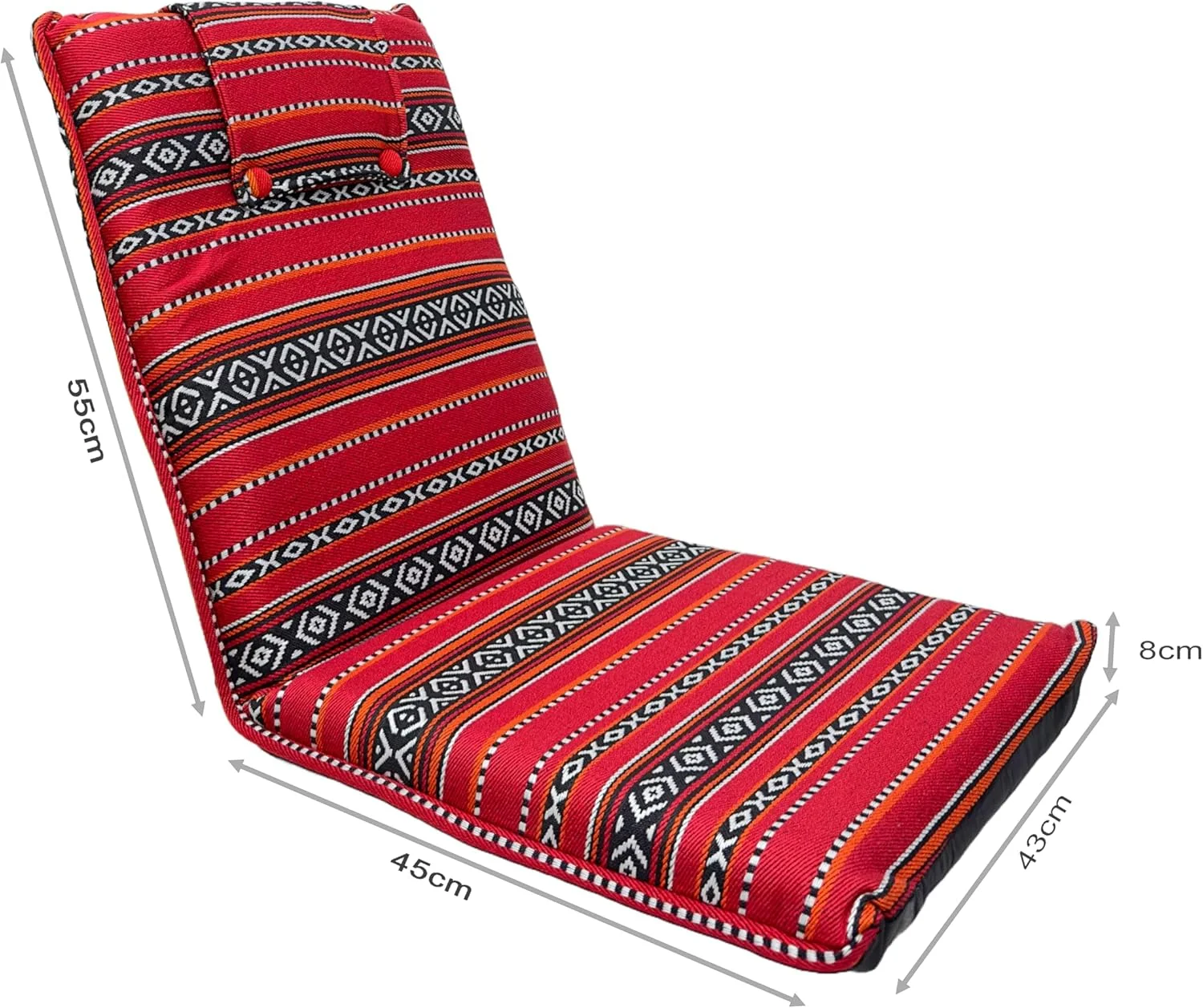 صندلی تاشو پشتی دار قابل حمل Egardenkart ComfyLounge - همراه ایده آل شما برای مجالس داخلی و ماجراجویی های فضای باز (قرمز)