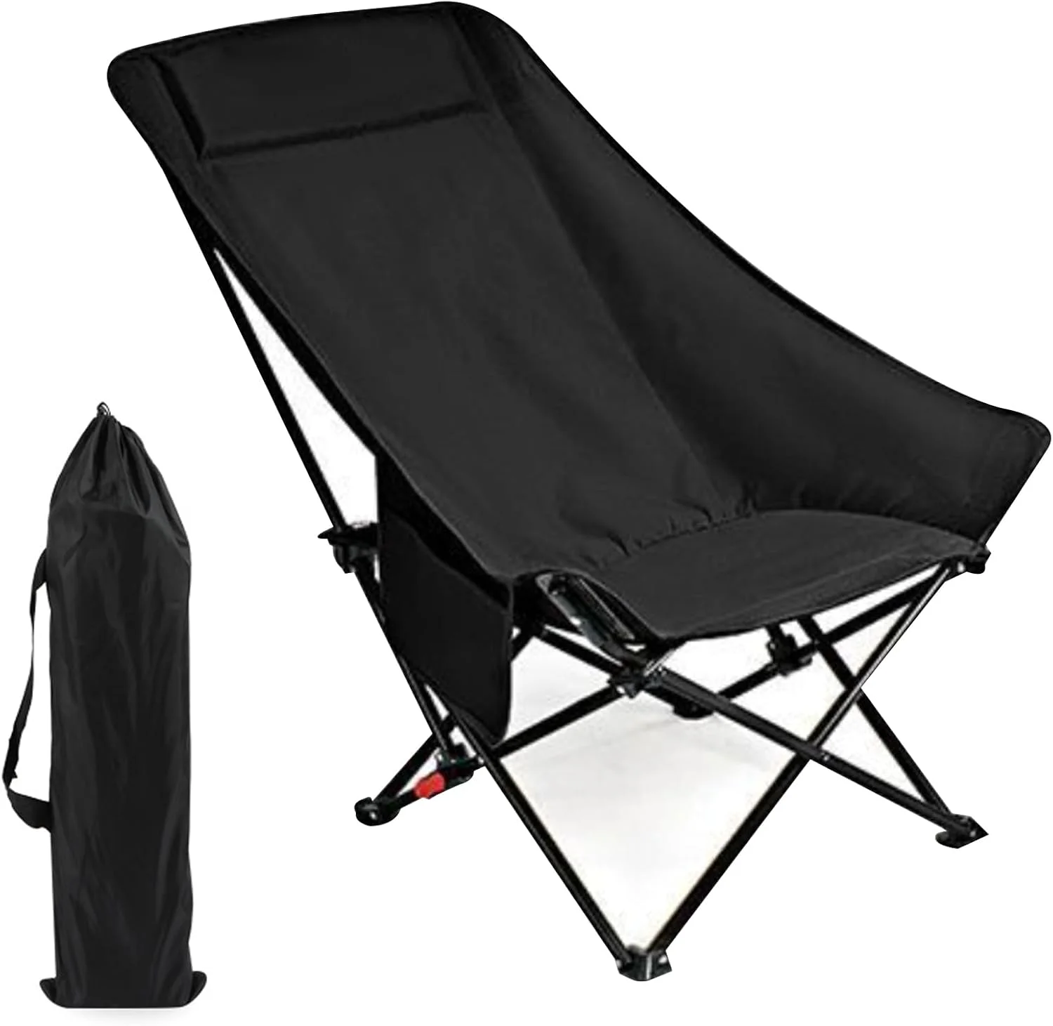 Beauenty Folding Moon Chair, Camping Chairs, Beach Chair, Fishing Chair, Adjustable 3-Position Lounge Chairs, Lightweight Outdoor Chairs for Garden,Backyard, Picnic. Travel Carrying Bag(Style 7)