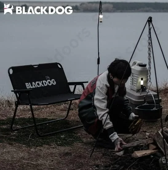 صندلی تاشو دوبل کمپینگ BLACKDOG، صندلی تاشو قابل حمل، حداکثر وزن 200 کیلوگرم صندلی تاشو دوبل کمپینگ BLACKDOG، صندلی تاشو قابل حمل، حداکثر وزن 200 کیلوگرم