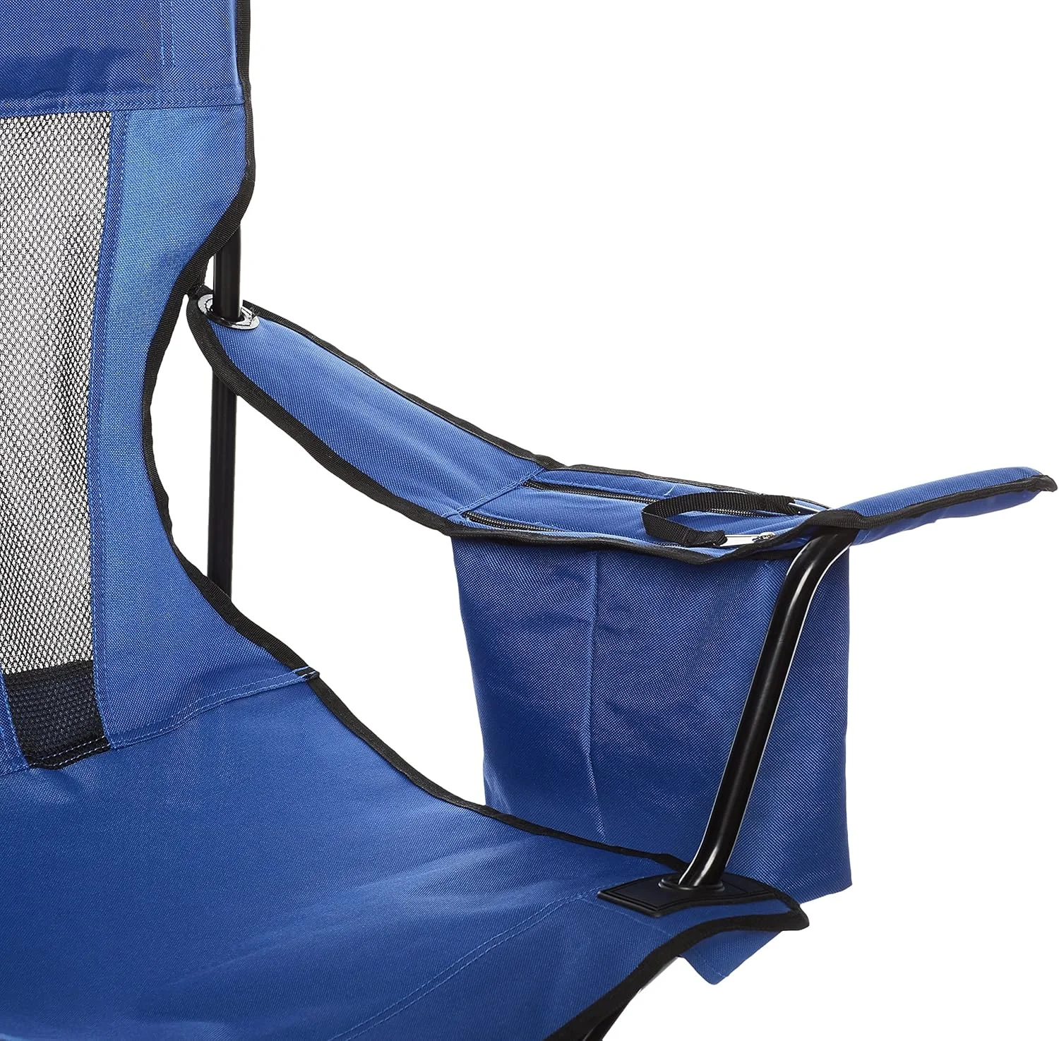 Amazon Basics Mesh Folding Outdoor Camping Chair With Bag - 34 x 20 x 36 Inches, Blue