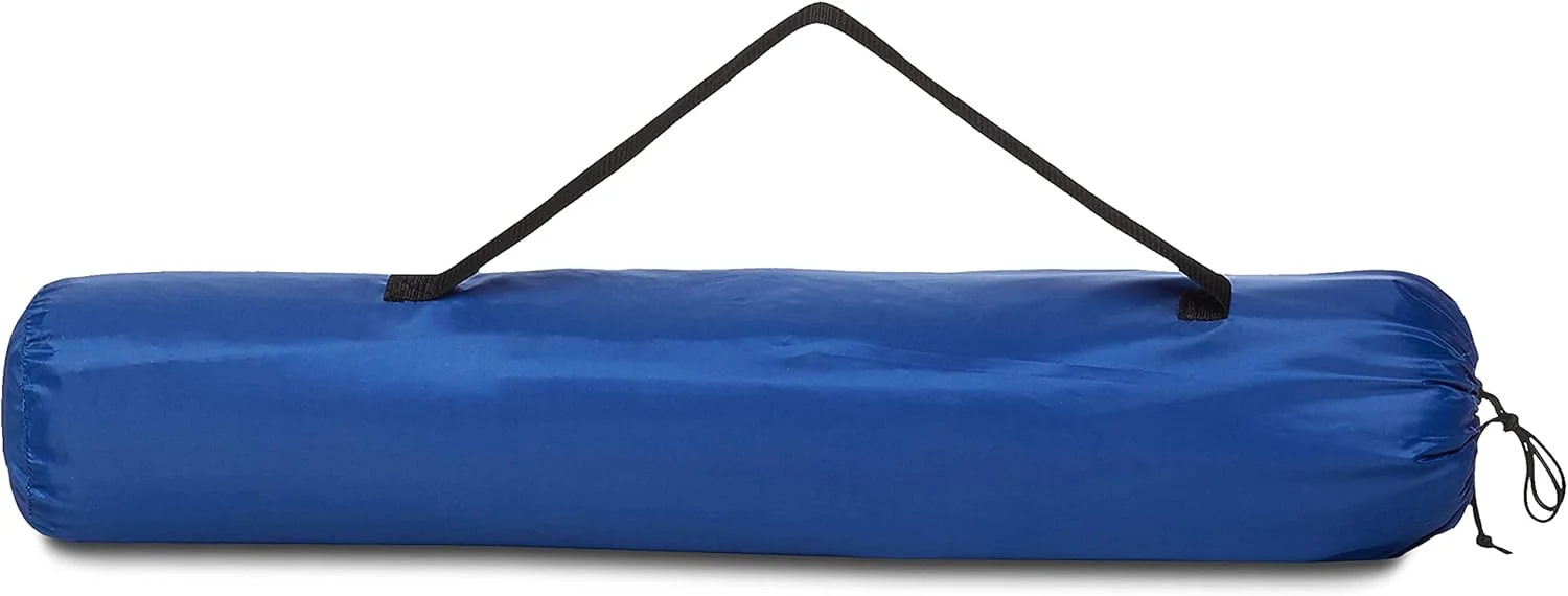 Amazon Basics Mesh Folding Outdoor Camping Chair With Bag - 34 x 20 x 36 Inches, Blue
