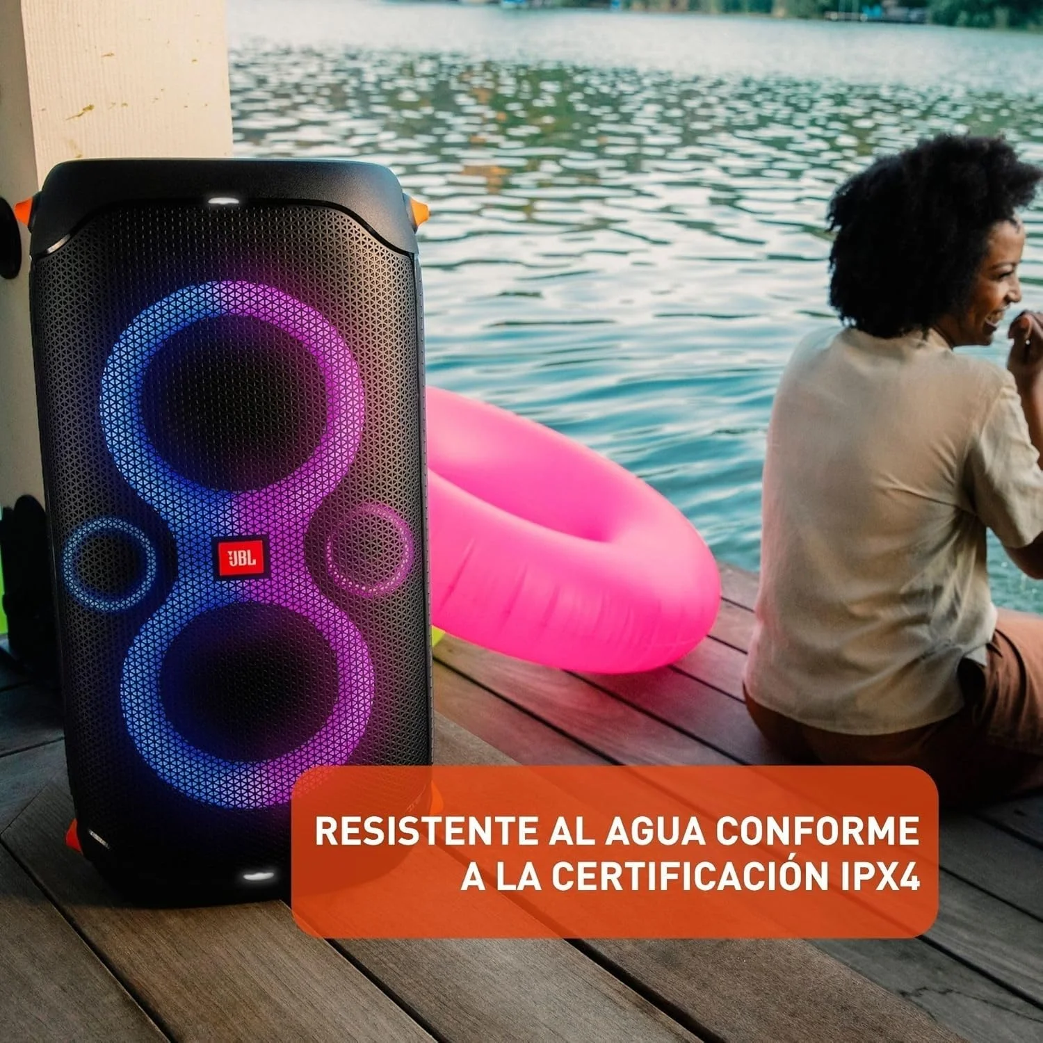 باندل جی بی ال پارتی باکس 110 و میکروفون بی سیم، اسپیکر و میکروفون با جلوه نور LED، توان 160 وات، 12 ساعت پخش، ضد آب IPX4 - مشکی باندل جی بی ال پارتی باکس 110 و میکروفون بی سیم، اسپیکر و میکروفون با جلوه نور LED، توان 160 وات، 12 ساعت پخش، ضد آب IPX4 - مشکی