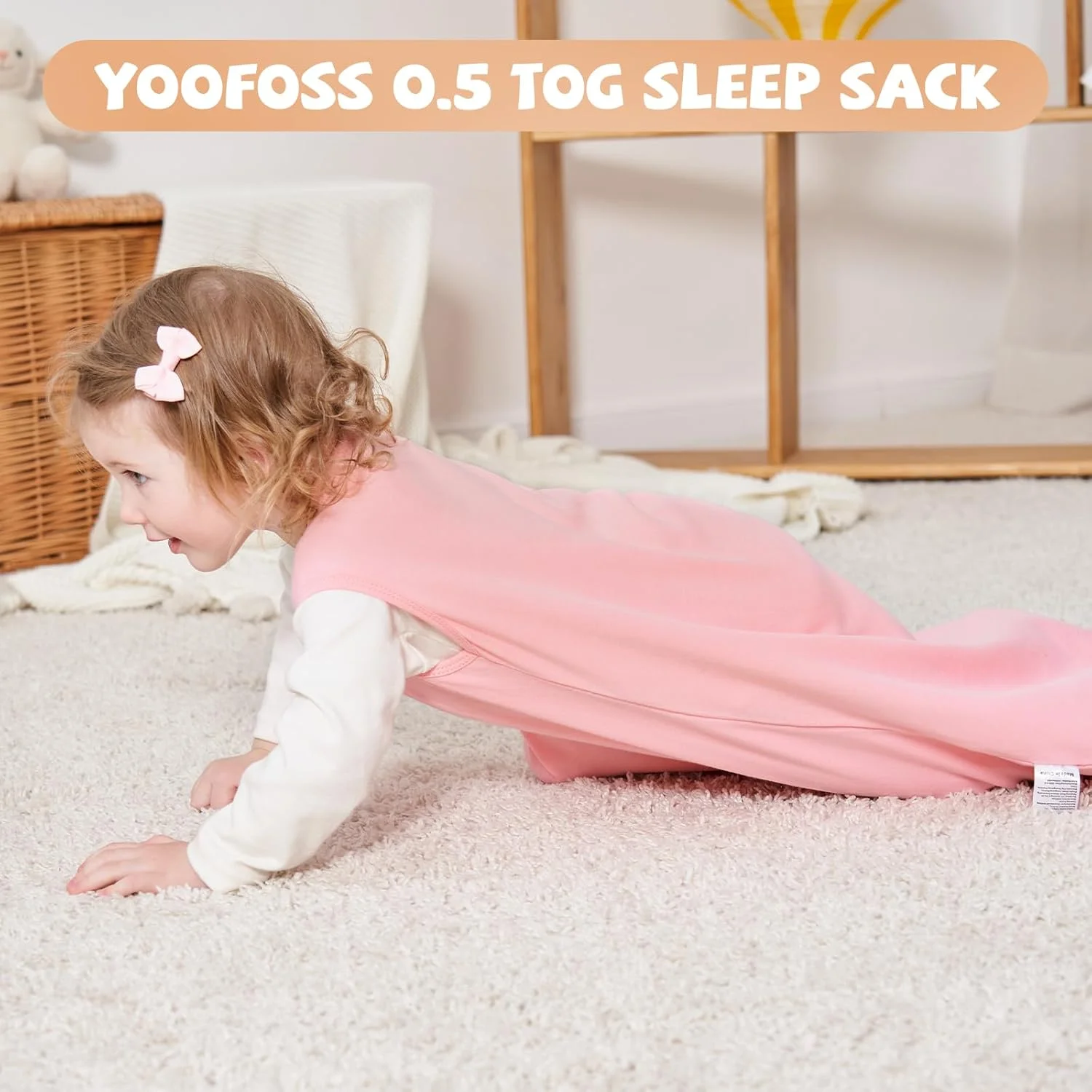 Yoofoss Baby Sleep Sack 12-18 Months Baby Wearable Blanket 100% Cotton 2-Way Zipper TOG 0.5 Toddler Sleeping Sack, Lightweight Sleep Sacks for Babies(Large) Yoofoss Baby Sleep Sack 12-18 Months Baby Wearable Blanket 100% Cotton 2-Way Zipper TOG 0.5 Toddler Sleeping Sack, Lightweight Sleep Sacks for Babies(Large)