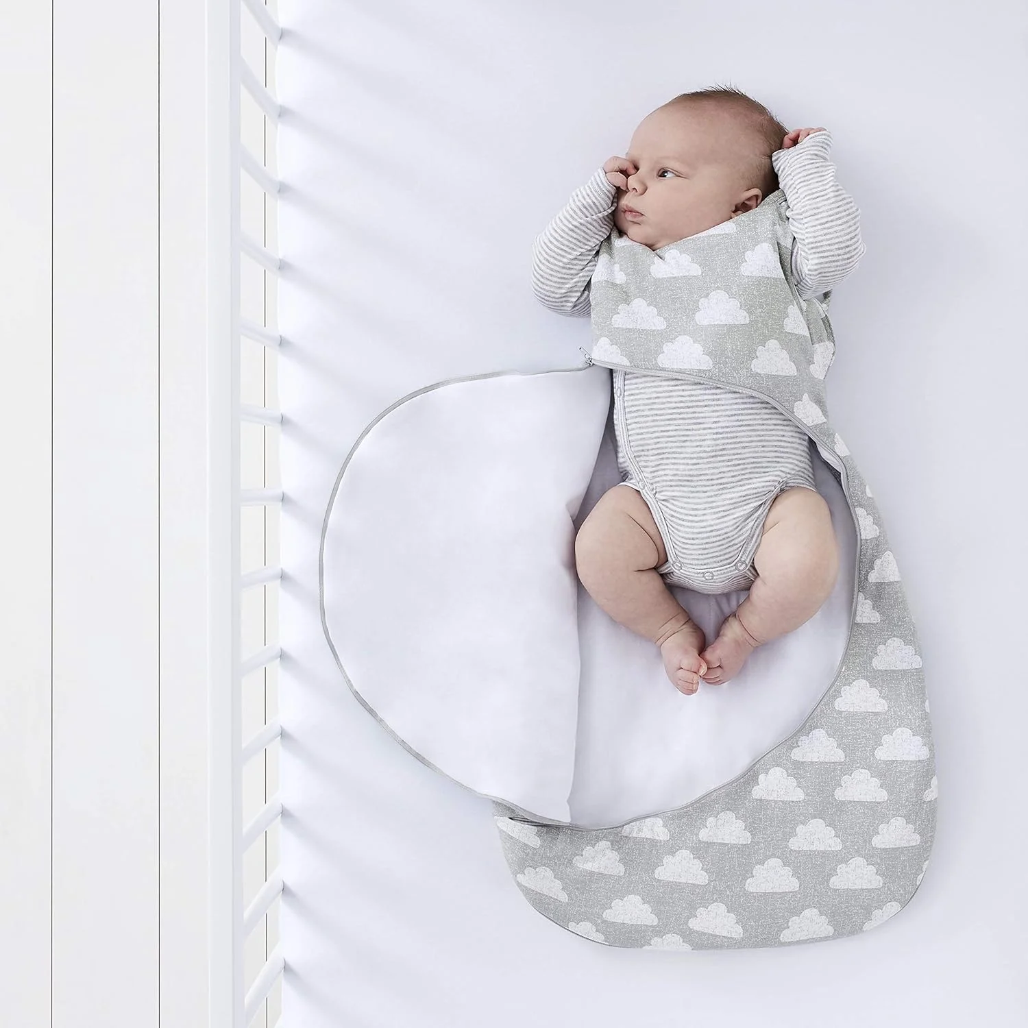 کیسه خواب نوزاد/کودک Snüz SnuzPouch | دارای زیپ هوشمند برای تعویض پوشک | 100% پنبه | مناسب برای دمای 21-23 درجه سانتیگراد | مناسب از 0 تا 6 ماهگی | رنگ - Cloud Nine | حداکثر قد کودک 68 سانتی متر کیسه خواب نوزاد/کودک Snüz SnuzPouch | دارای زیپ هوشمند برای تعویض پوشک | 100% پنبه | مناسب برای دمای 21-23 درجه سانتیگراد | مناسب از 0 تا 6 ماهگی | رنگ - Cloud Nine | حداکثر قد کودک 68 سانتی متر