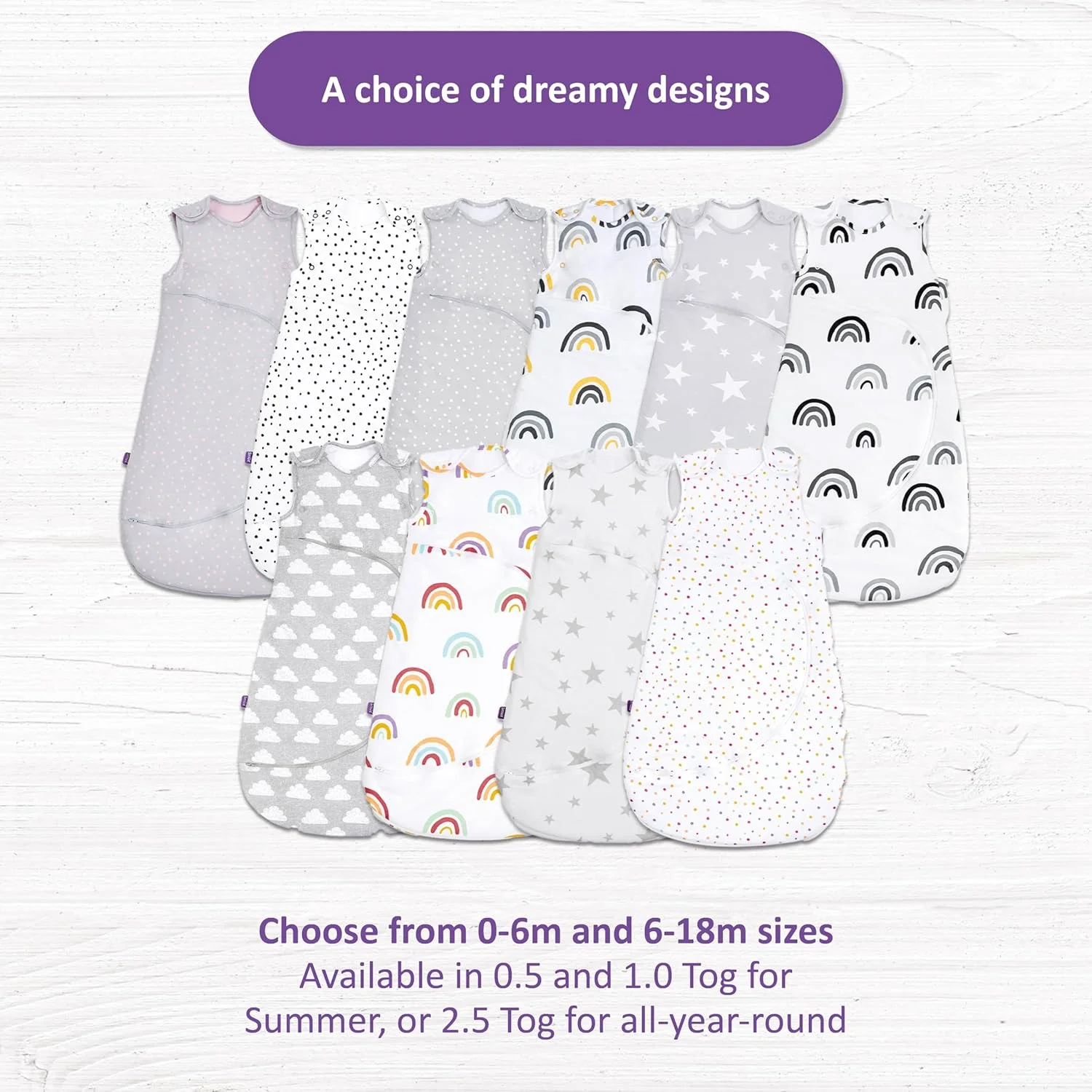 کیسه خواب نوزاد/کودک Snuz SnuzPouch | 1.0 Tog | دارای زیپ هوشمند برای تعویض پوشک | جنس: 100% پنبه | مناسب برای دمای 21-23 درجه سانتیگراد | از 6 تا 18 ماهگی | حداکثر قد کودک 86 سانتی متر - خال سفید کیسه خواب نوزاد/کودک Snuz SnuzPouch | 1.0 Tog | دارای زیپ هوشمند برای تعویض پوشک | جنس: 100% پنبه | مناسب برای دمای 21-23 درجه سانتیگراد | از 6 تا 18 ماهگی | حداکثر قد کودک 86 سانتی متر - خال سفید