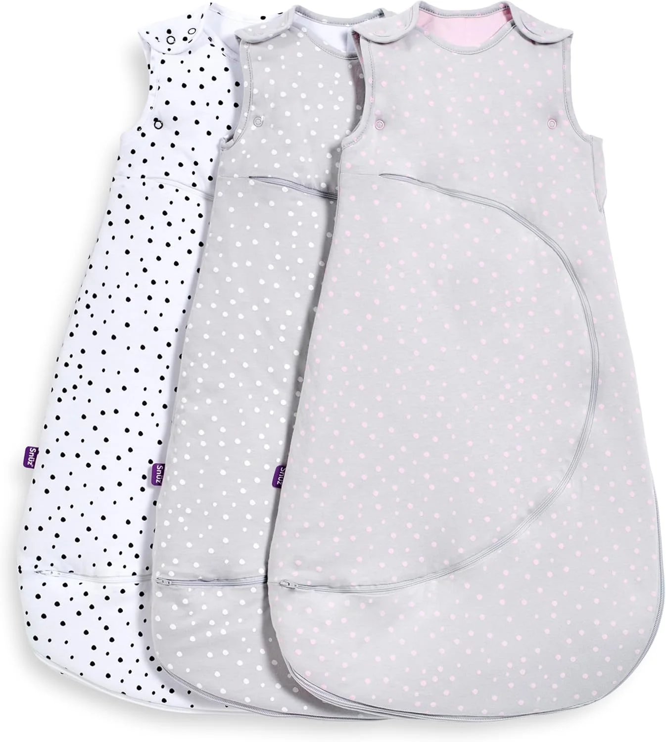کیسه خواب Snüz SnuzPouch برای نوزاد / کودک | 0.5 Tog | دارای زیپ هوشمند برای تعویض پوشک | 100% پنبه | مناسب برای دماهای بین 24-27 درجه سانتیگراد | مناسب از 0 تا 6 ماهگی | حداکثر قد کودک 68 سانتی متر - خال سفید کیسه خواب Snüz SnuzPouch برای نوزاد / کودک | 0.5 Tog | دارای زیپ هوشمند برای تعویض پوشک | 100% پنبه | مناسب برای دماهای بین 24-27 درجه سانتیگراد | مناسب از 0 تا 6 ماهگی | حداکثر قد کودک 68 سانتی متر - خال سفید