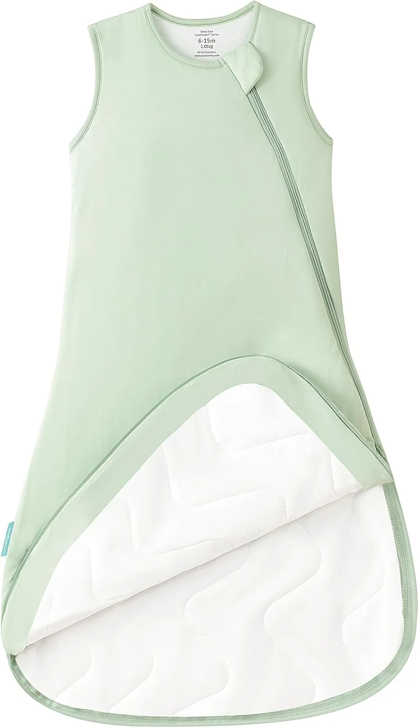 کیسه خواب بامبو نوزاد PurComfy Unisex 1.0 TOG (بسته 2 عددی)