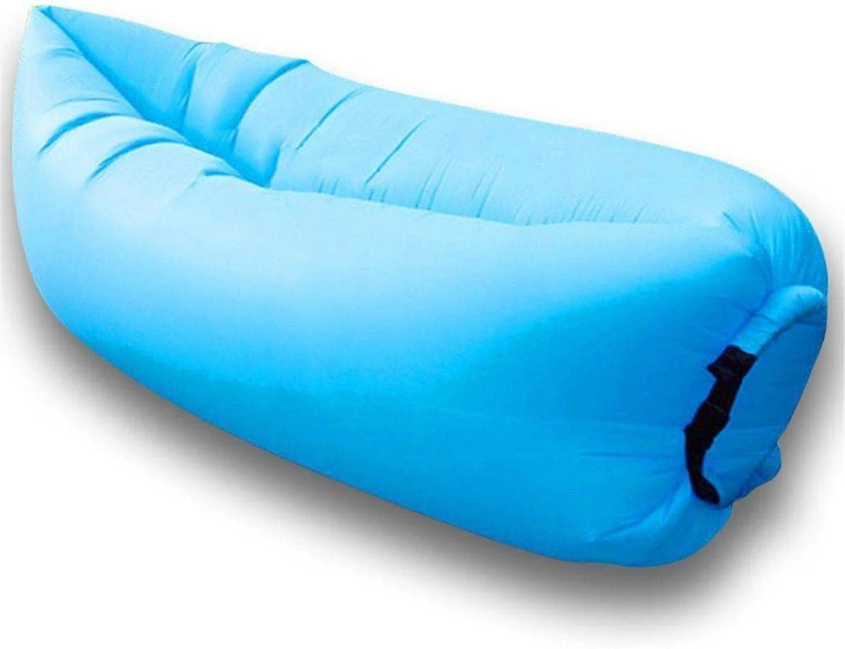 Blue Portable Inflatable Air Bed Sofa Outdoor Beach Camping Sleeping Lazy Bag Blue Portable Inflatable Air Bed Sofa Outdoor Beach Camping Sleeping Lazy Bag