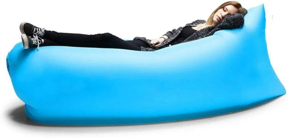 Blue Portable Inflatable Air Bed Sofa Outdoor Beach Camping Sleeping Lazy Bag Blue Portable Inflatable Air Bed Sofa Outdoor Beach Camping Sleeping Lazy Bag