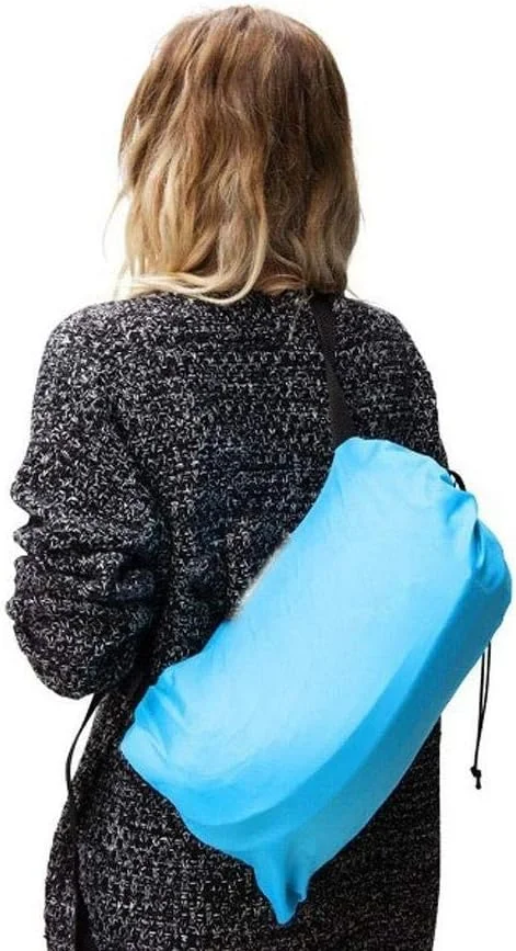 Blue Portable Inflatable Air Bed Sofa Outdoor Beach Camping Sleeping Lazy Bag Blue Portable Inflatable Air Bed Sofa Outdoor Beach Camping Sleeping Lazy Bag