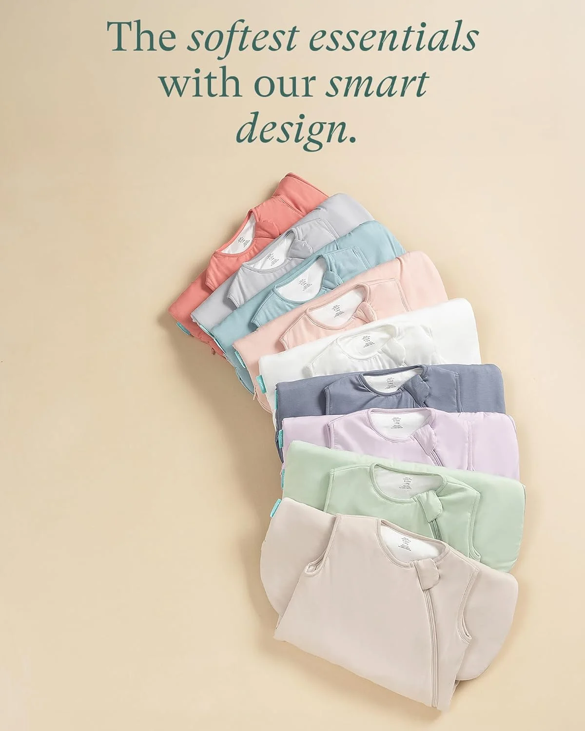 کیسه خواب بامبو نوزاد PurComfy Unisex 1.0 TOG (بسته 2 عددی)