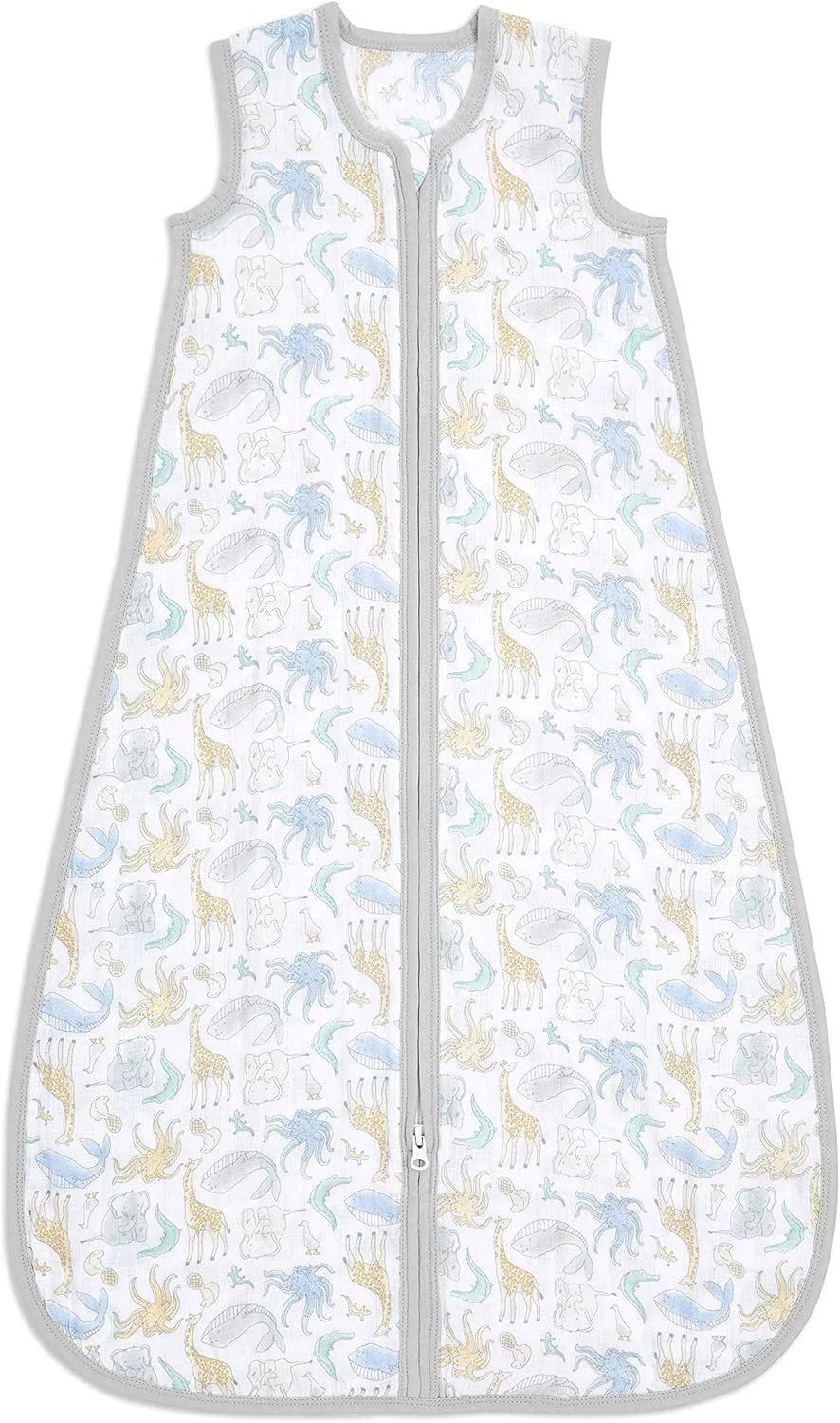 Aden + Anais™ essentials cotton muslin 1.0 TOG light sleeping bag natural history(18-36 months)