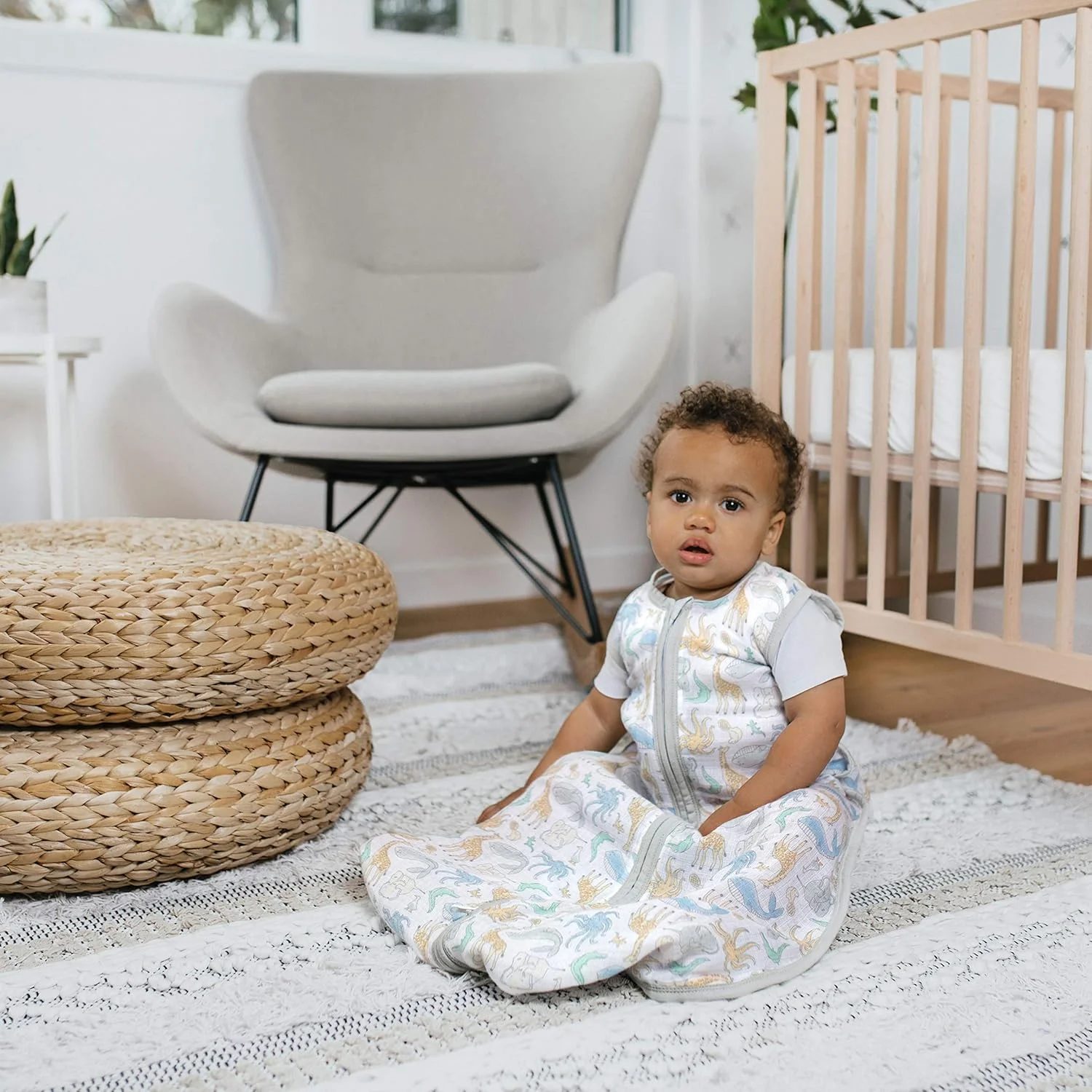 Aden + Anais™ essentials cotton muslin 1.0 TOG light sleeping bag natural history(18-36 months) Aden + Anais™ essentials cotton muslin 1.0 TOG light sleeping bag natural history(18-36 months)