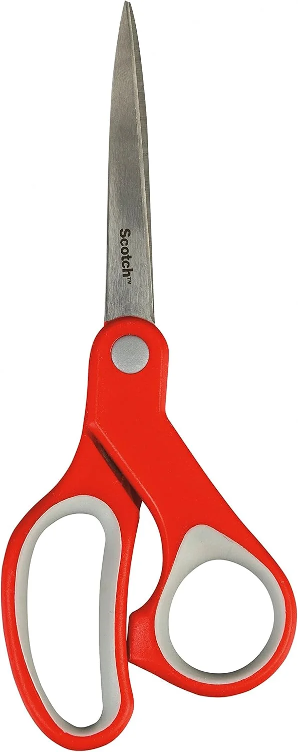 قیچی راحت Scotch مدل 1427-18cm - قرمز/خاکستری