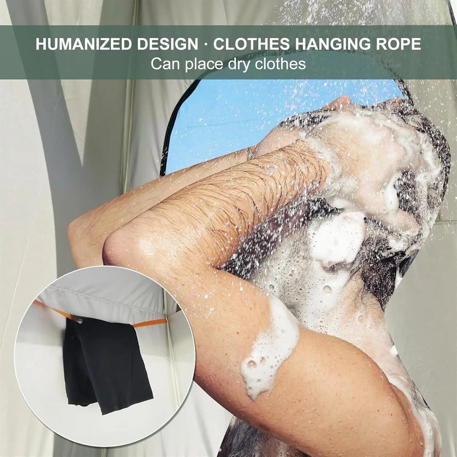 THE WHITE SHOP Portable Foldable Outdoor Shower Tent, Ideal for Camping, Hiking, Beach, Privacy and Ventilation,Privacy Tent,Camping Shower Tent,Camp Toilet,Portable Outdoor Sun Shelter for Hiking and THE WHITE SHOP Portable Foldable Outdoor Shower Tent, Ideal for Camping, Hiking, Beach, Privacy and Ventilation,Privacy Tent,Camping Shower Tent,Camp Toilet,Portable Outdoor Sun Shelter for Hiking and