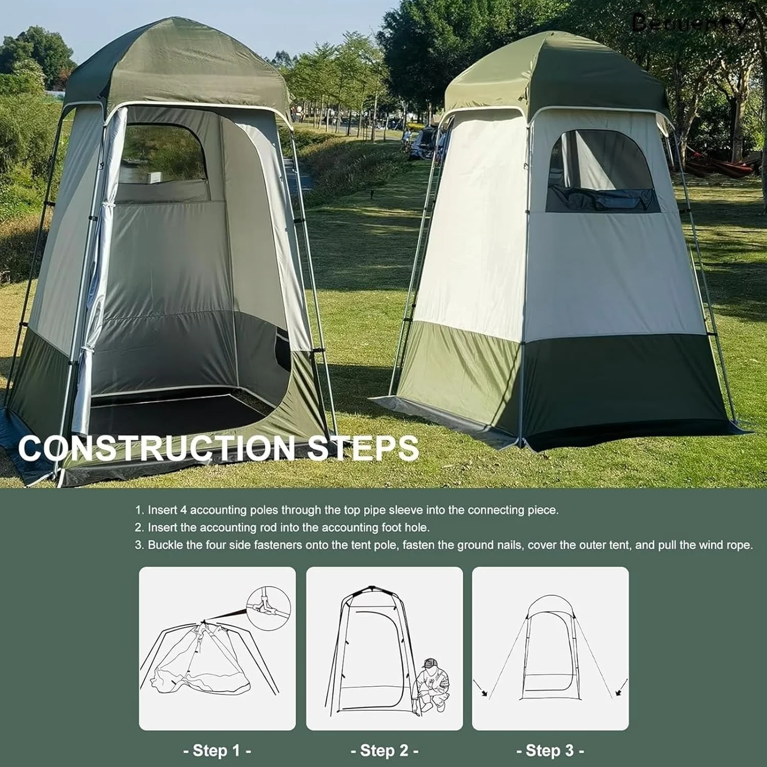 THE WHITE SHOP Portable Foldable Outdoor Shower Tent, Ideal for Camping, Hiking, Beach, Privacy and Ventilation,Privacy Tent,Camping Shower Tent,Camp Toilet,Portable Outdoor Sun Shelter for Hiking and THE WHITE SHOP Portable Foldable Outdoor Shower Tent, Ideal for Camping, Hiking, Beach, Privacy and Ventilation,Privacy Tent,Camping Shower Tent,Camp Toilet,Portable Outdoor Sun Shelter for Hiking and