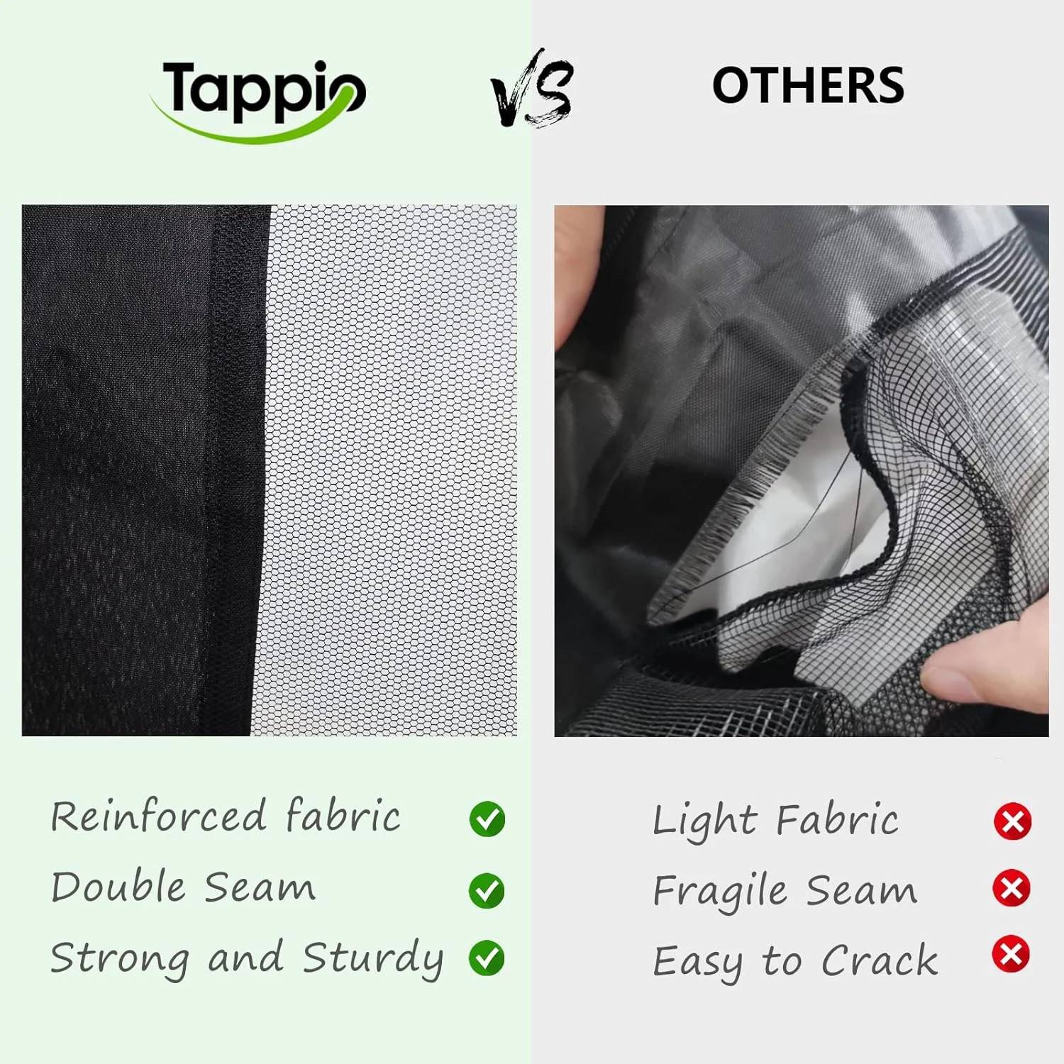 توری پشه بند زیپ دار Tappio برای کمپینگ در فضای باز، توری پشه بند دیواری برای سایبان و چادر، مناسب برای آلاچیق و چادر 10 در 10 فوت (فقط توری پشه بند، چادر فضای باز شامل نمی شود) توری پشه بند زیپ دار Tappio برای کمپینگ در فضای باز، توری پشه بند دیواری برای سایبان و چادر، مناسب برای آلاچیق و چادر 10 در 10 فوت (فقط توری پشه بند، چادر فضای باز شامل نمی شود)