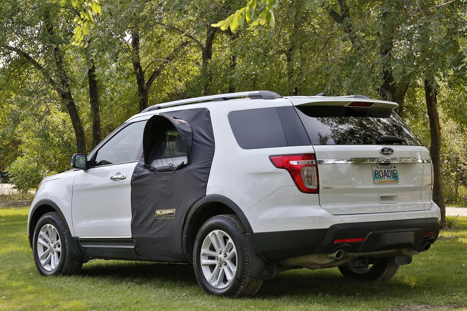 چادر مسافرتی شیشه خودرو ROADIE ROADIE- The OVERNIGHTER SUV با توری حشره گیر و سایه بان جمع شونده - ایده آل برای کمپینگ در خودرو شاسی بلند. (دارای ثبت اختراع) چادر مسافرتی شیشه خودرو ROADIE ROADIE- The OVERNIGHTER SUV با توری حشره گیر و سایه بان جمع شونده - ایده آل برای کمپینگ در خودرو شاسی بلند. (دارای ثبت اختراع)
