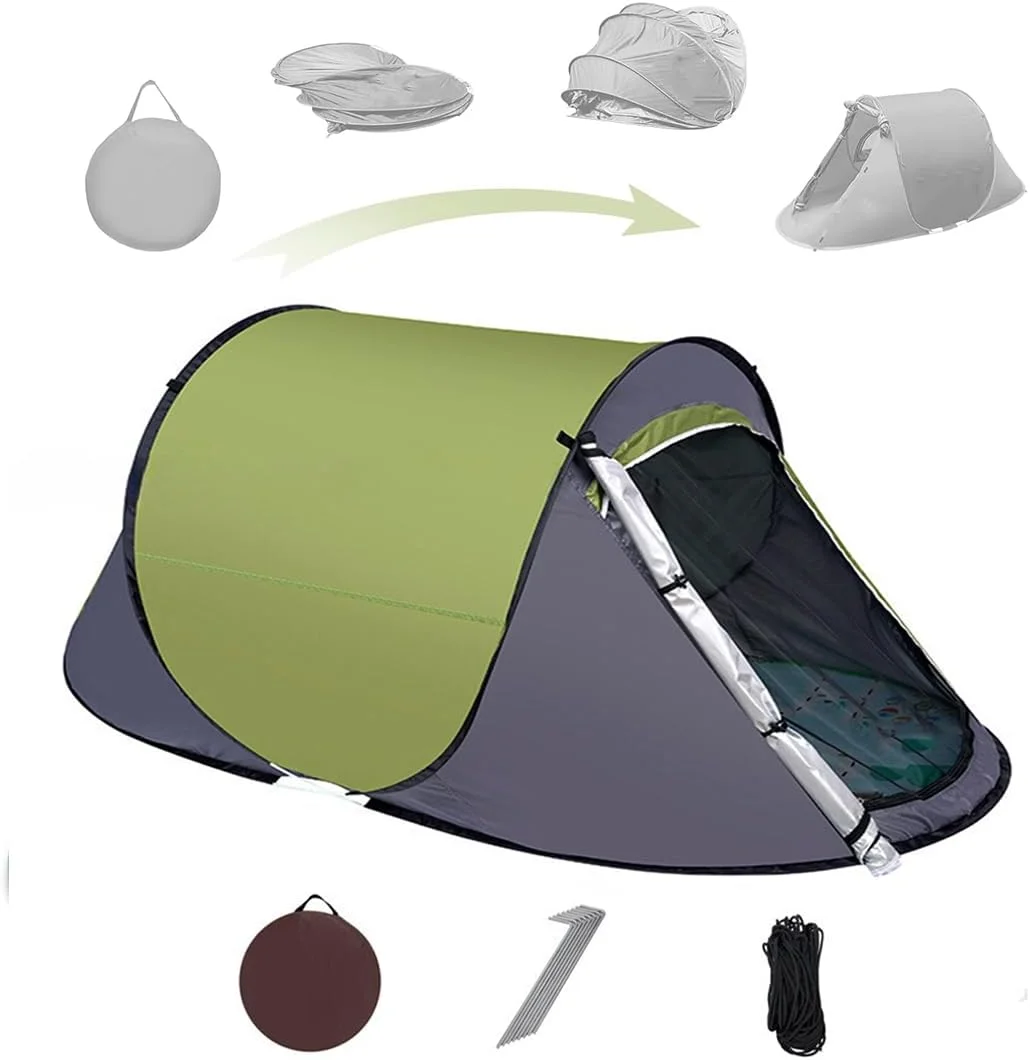 LENND Pop-up Camping Tent: 1 Person Tent Waterproof Instant Easy Setup Outdoor Tent,Portable instant tents, waterproof yurts for picnics, travels, hiking.