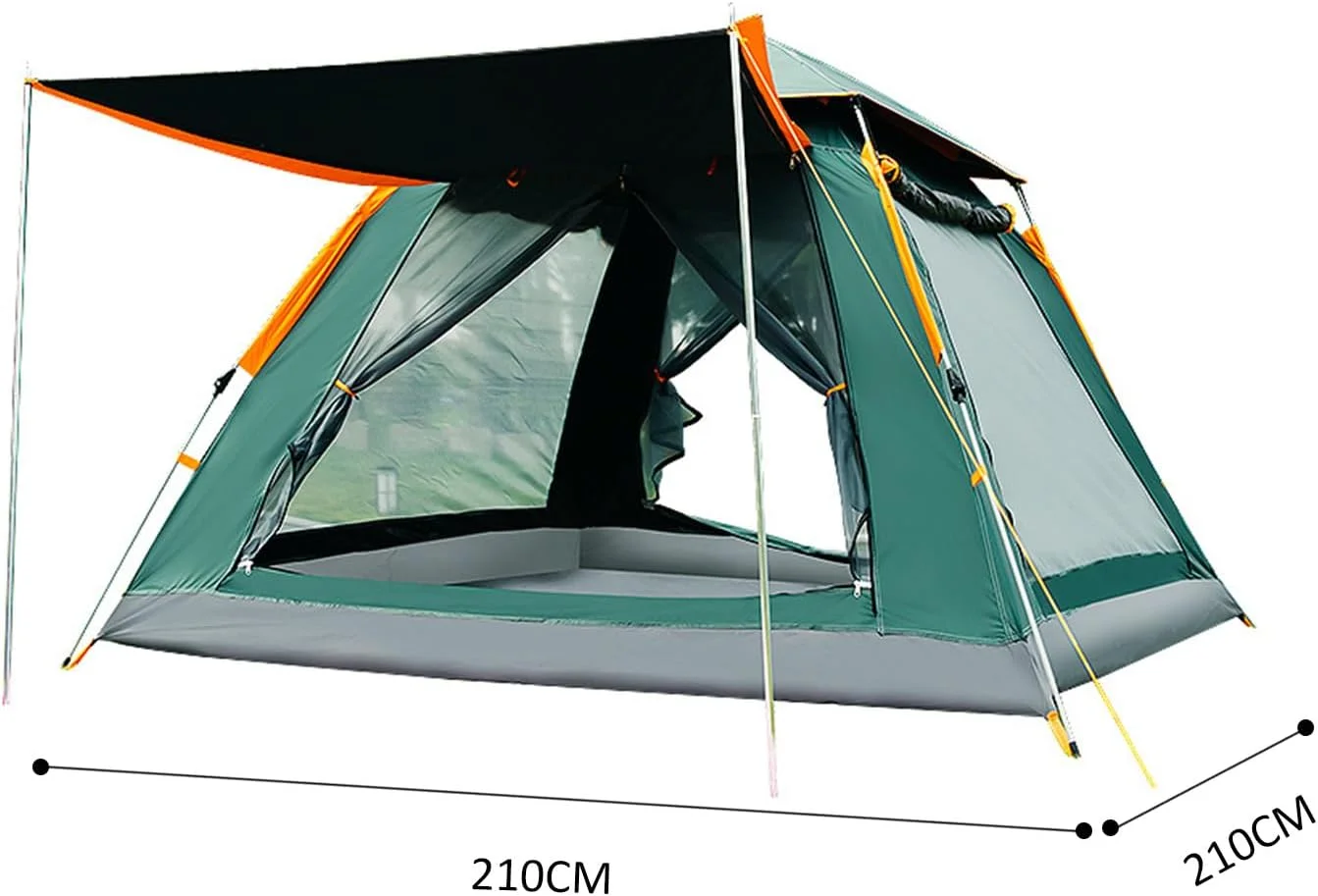 3-4 Person Lightweight Camping Tent, Instant Pop Up Tent 30S Setup, Automatic Family Camp Tent Outdoor, Waterproof Hiking Dome Tent with Carry Bag and Removable Rainfly for Backpacking, Trip,Beach 3-4 Person Lightweight Camping Tent, Instant Pop Up Tent 30S Setup, Automatic Family Camp Tent Outdoor, Waterproof Hiking Dome Tent with Carry Bag and Removable Rainfly for Backpacking, Trip,Beach