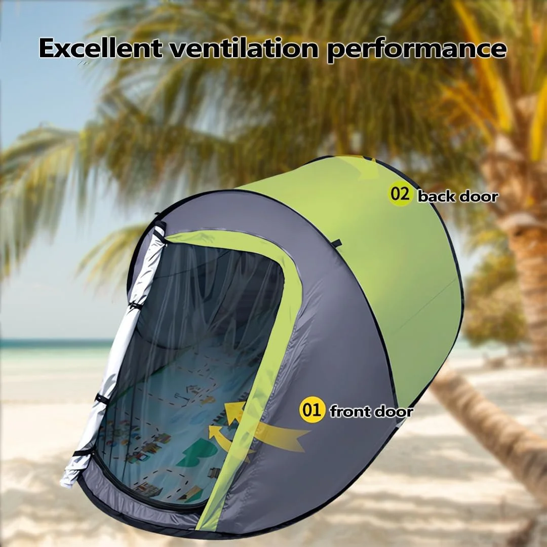 LENND Pop-up Camping Tent: 1 Person Tent Waterproof Instant Easy Setup Outdoor Tent,Portable instant tents, waterproof yurts for picnics, travels, hiking.