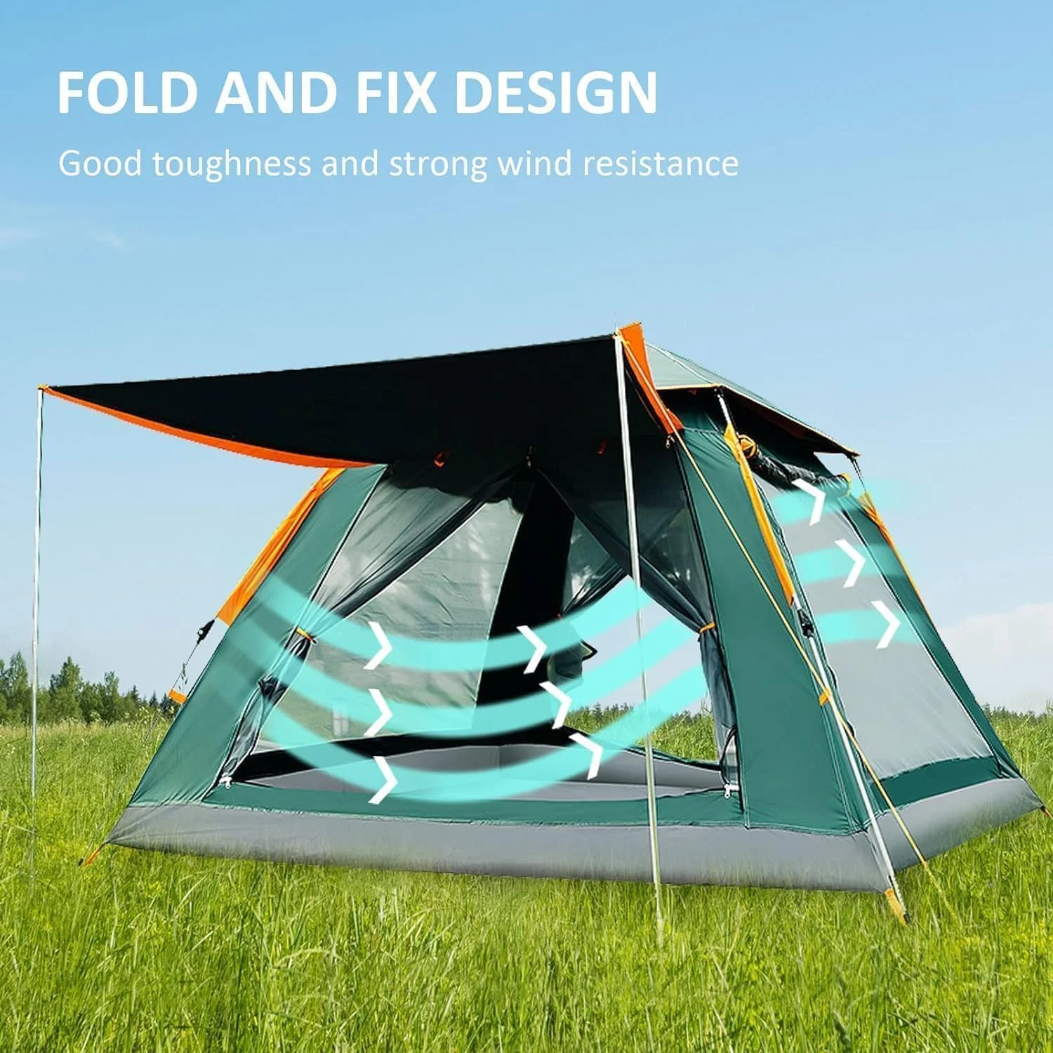 3-4 Person Lightweight Camping Tent, Instant Pop Up Tent 30S Setup, Automatic Family Camp Tent Outdoor, Waterproof Hiking Dome Tent with Carry Bag and Removable Rainfly for Backpacking, Trip,Beach 3-4 Person Lightweight Camping Tent, Instant Pop Up Tent 30S Setup, Automatic Family Camp Tent Outdoor, Waterproof Hiking Dome Tent with Carry Bag and Removable Rainfly for Backpacking, Trip,Beach