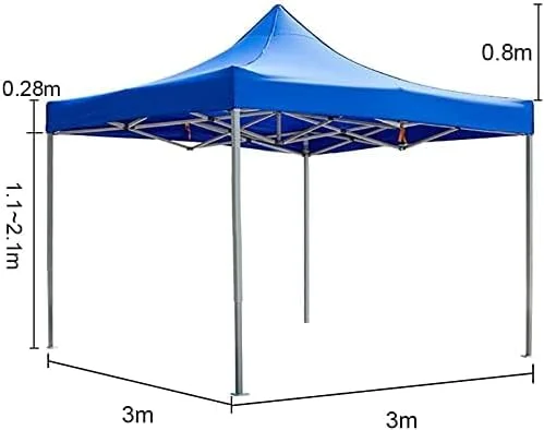 سایبان تاشو GO2CAMPS مدل Gazebo با ابعاد 3x3 متر - چادر سایه بان فوری و قابل حمل برای کمپینگ در فضای باز، پیک نیک، ساحل، باغ، مهمانی و ورزش - چادر کمپینگ (آبی) سایبان تاشو GO2CAMPS مدل Gazebo با ابعاد 3x3 متر - چادر سایه بان فوری و قابل حمل برای کمپینگ در فضای باز، پیک نیک، ساحل، باغ، مهمانی و ورزش - چادر کمپینگ (آبی)