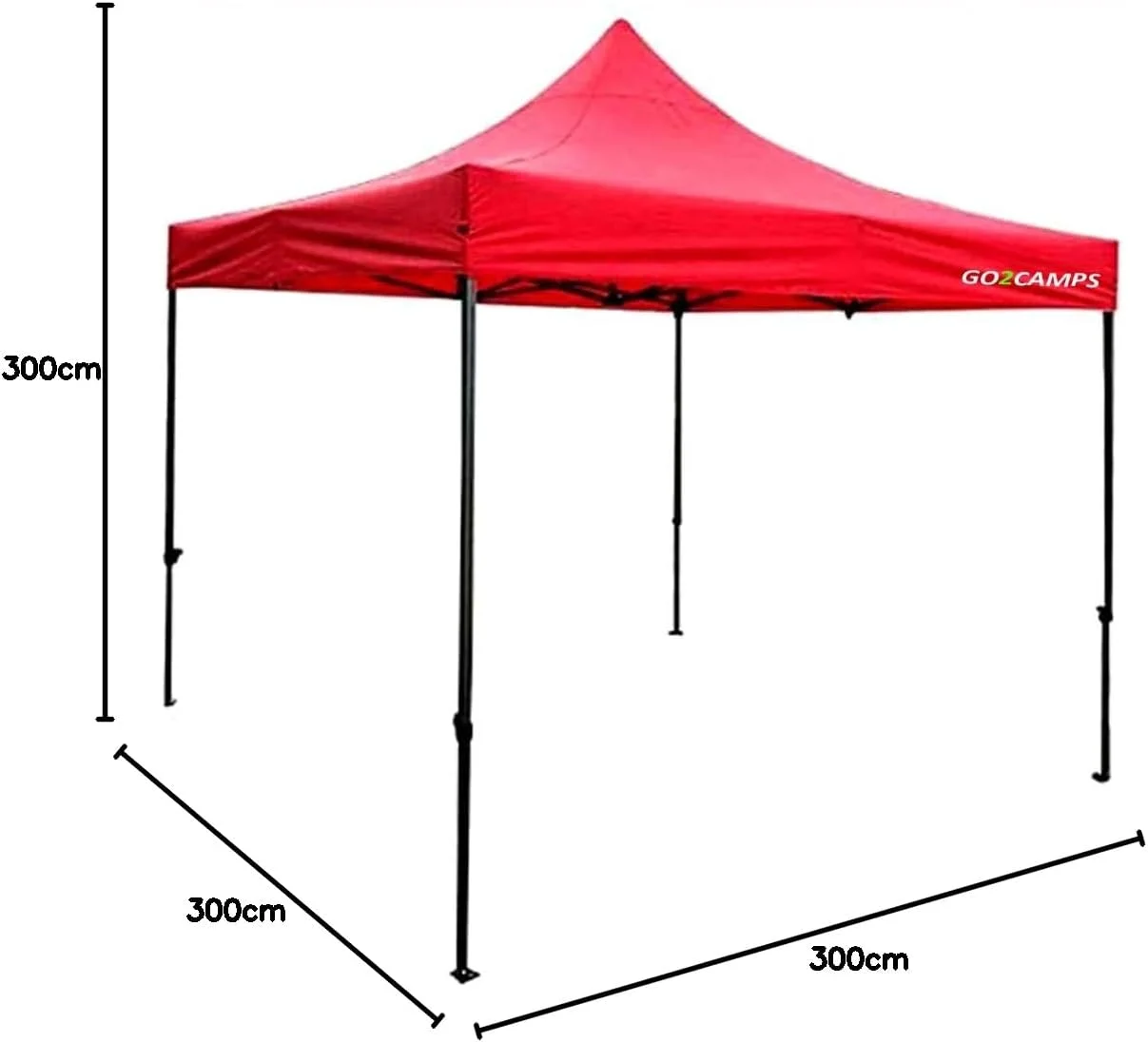 سایبان تاشو قابل حمل GO2CAMPS، چادر سایه بان 3x3 متری برای رویدادها - پناهگاه فوری تاشو محافظت در برابر آفتاب و سایه برای پیک نیک، کمپینگ در فضای باز، ساحل، باغ، مهمانی ورزشی (قرمز) سایبان تاشو قابل حمل GO2CAMPS، چادر سایه بان 3x3 متری برای رویدادها - پناهگاه فوری تاشو محافظت در برابر آفتاب و سایه برای پیک نیک، کمپینگ در فضای باز، ساحل، باغ، مهمانی ورزشی (قرمز)