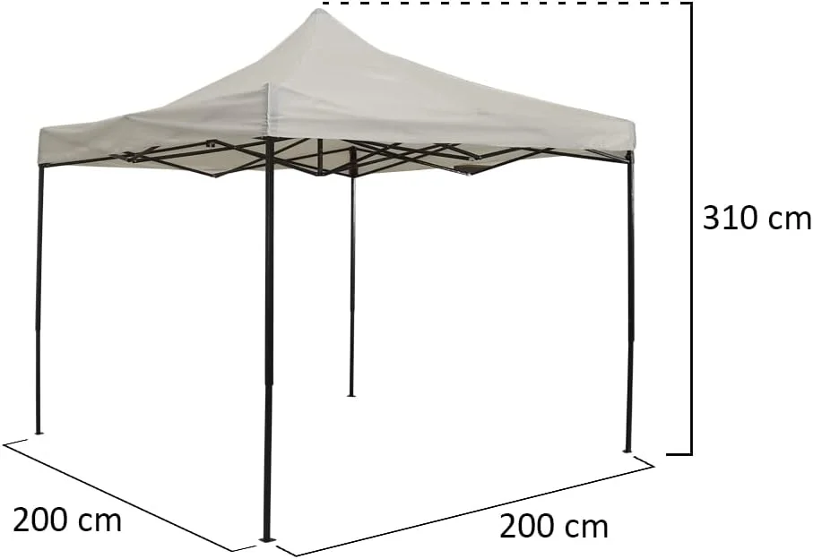 YAHOME Gazebo Canopy Tent, 2x2M Durable Steel Frame Pop Up Gazebo, Foldable & Portable Sun Canopy Tents, Waterproof & UV-Resistant Multipurpose Outdoor Tent Canopy for Picnic, Events Camping, Backyard YAHOME Gazebo Canopy Tent, 2x2M Durable Steel Frame Pop Up Gazebo, Foldable & Portable Sun Canopy Tents, Waterproof & UV-Resistant Multipurpose Outdoor Tent Canopy for Picnic, Events Camping, Backyard