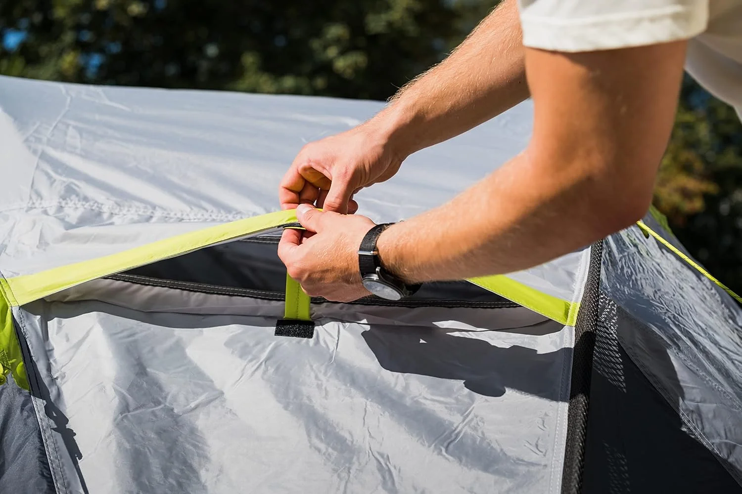 چادر مسافرتی کلمن داروین، چادر گنبدی جمع و جور، ایده آل برای کمپینگ در باغ، چادر سبک وزن برای کمپینگ و پیاده روی، ضد آب، دارای کف دوخته شده