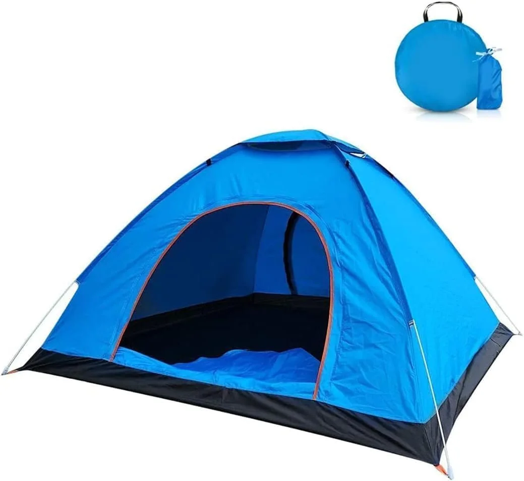 Camping Tent 2-4 Person, Family Pop Up Tents Dome Instant Tent Waterproof Portable Cabin Tent New
