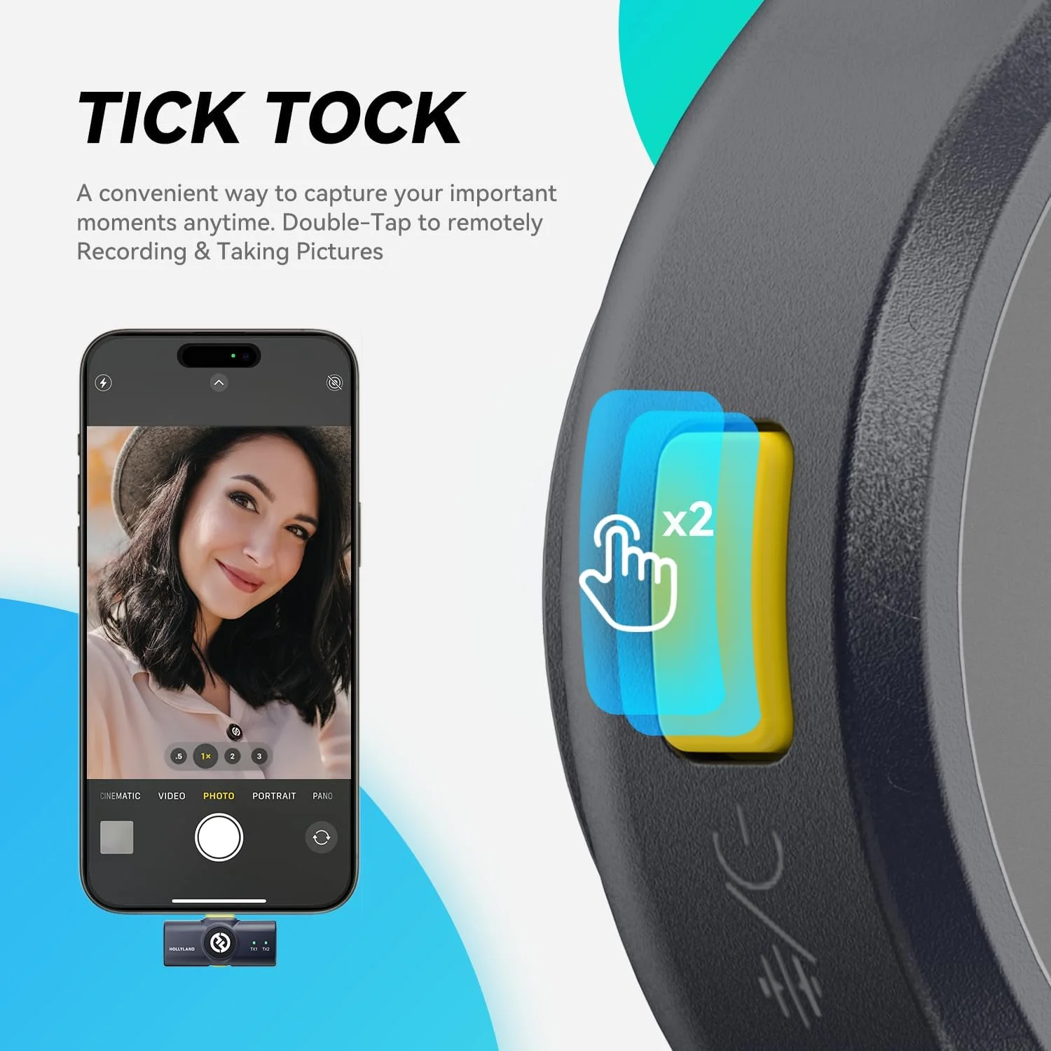 میکروفون یقه ای بی سیم Hollyland Lark M2 برای آیفون 15/15 پرو/15 پرو مکس/اندروید، صدای Hi-Fi، میکروفون مینی، برد 300 متری، حذف نویز، 30 ساعت دوام برای ولاگ یوتیوبر - مشکی میکروفون یقه ای بی سیم Hollyland Lark M2 برای آیفون 15/15 پرو/15 پرو مکس/اندروید، صدای Hi-Fi، میکروفون مینی، برد 300 متری، حذف نویز، 30 ساعت دوام برای ولاگ یوتیوبر - مشکی