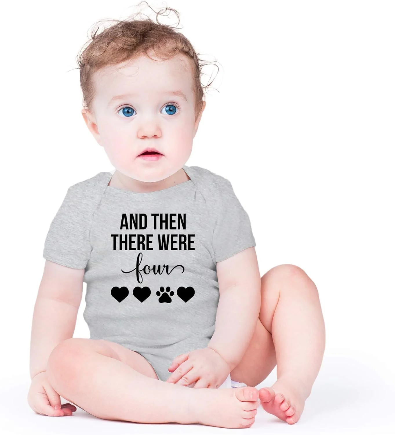 بادی نوزادی یک تکه طرح "و سپس چهار نفر شدیم - خواهر و برادرهای من پنجه دارند - تازه وارد گروه" بادی نوزادی یک تکه طرح "و سپس چهار نفر شدیم - خواهر و برادرهای من پنجه دارند - تازه وارد گروه"