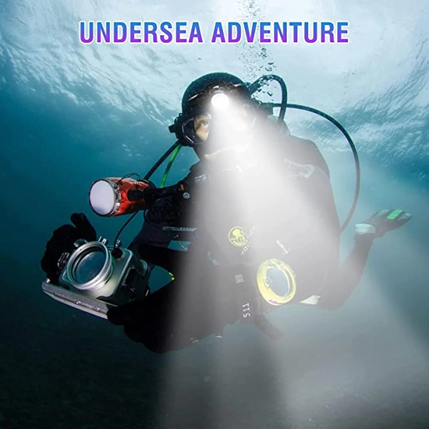 Vokers Diving Headlamp, 5000LM Super Bright Swimming Headlight 100M Diving Waterproof Diver Submarine Head Torch 180° Rotation LED Underwater Head Light Flashlight for Camping, Swimming, Hiking Vokers Diving Headlamp, 5000LM Super Bright Swimming Headlight 100M Diving Waterproof Diver Submarine Head Torch 180° Rotation LED Underwater Head Light Flashlight for Camping, Swimming, Hiking