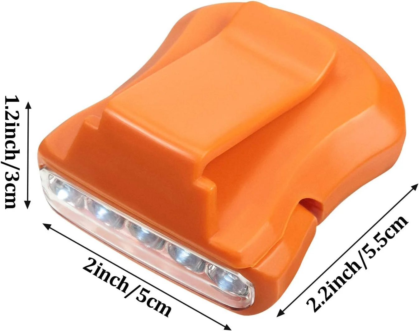SYOSI 6 Pieces Ultra Bright Mini Hands Free 5 LED Clip on Cap Light - Rechargeable Waterproof Hat Light Flashlight Headlamp for Hunting Camping Running Fishing(Black, Orange) SYOSI 6 Pieces Ultra Bright Mini Hands Free 5 LED Clip on Cap Light - Rechargeable Waterproof Hat Light Flashlight Headlamp for Hunting Camping Running Fishing(Black, Orange)