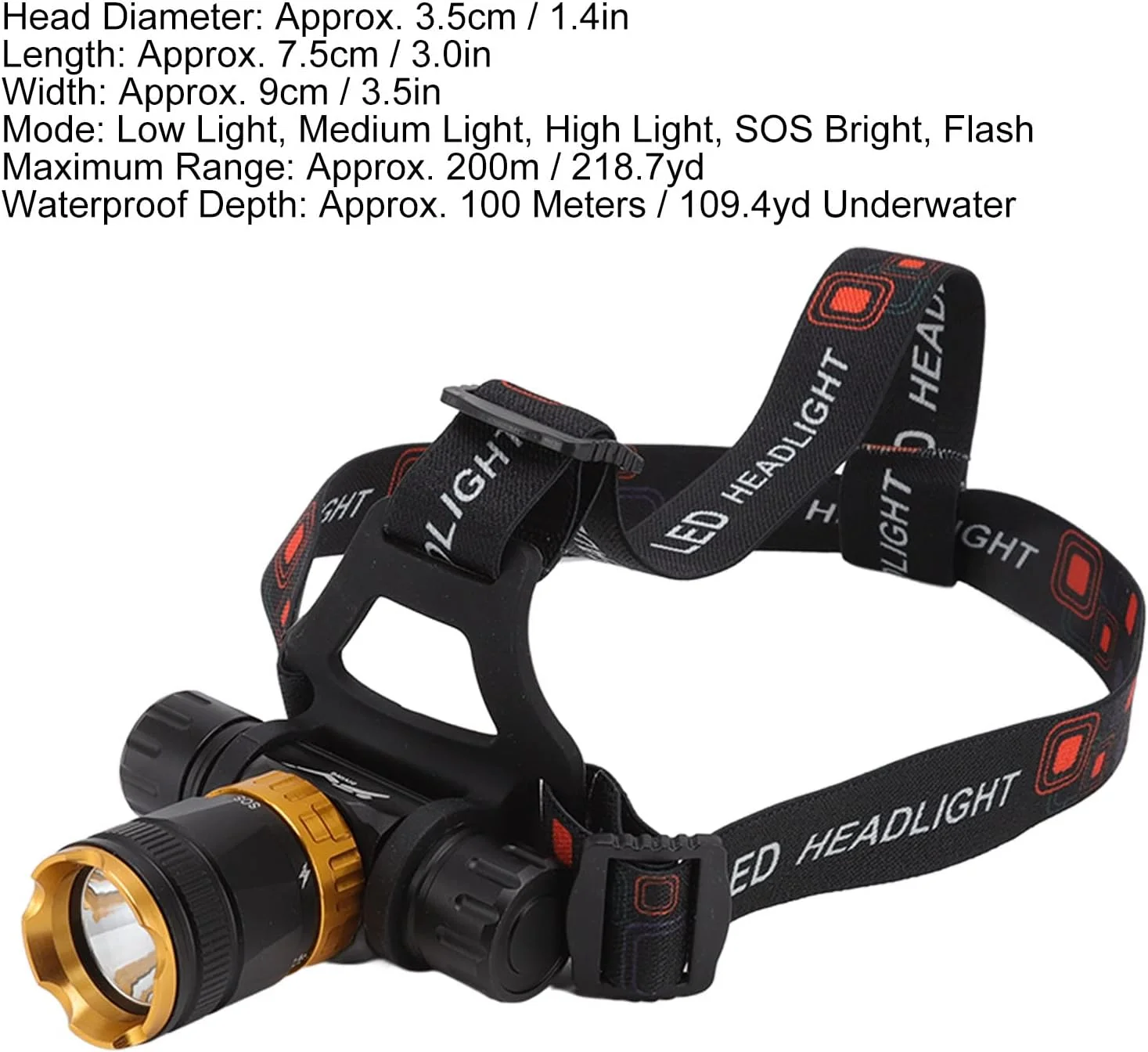 Vokers Diving Headlamp, 5000LM Super Bright Swimming Headlight 100M Diving Waterproof Diver Submarine Head Torch 180° Rotation LED Underwater Head Light Flashlight for Camping, Swimming, Hiking Vokers Diving Headlamp, 5000LM Super Bright Swimming Headlight 100M Diving Waterproof Diver Submarine Head Torch 180° Rotation LED Underwater Head Light Flashlight for Camping, Swimming, Hiking