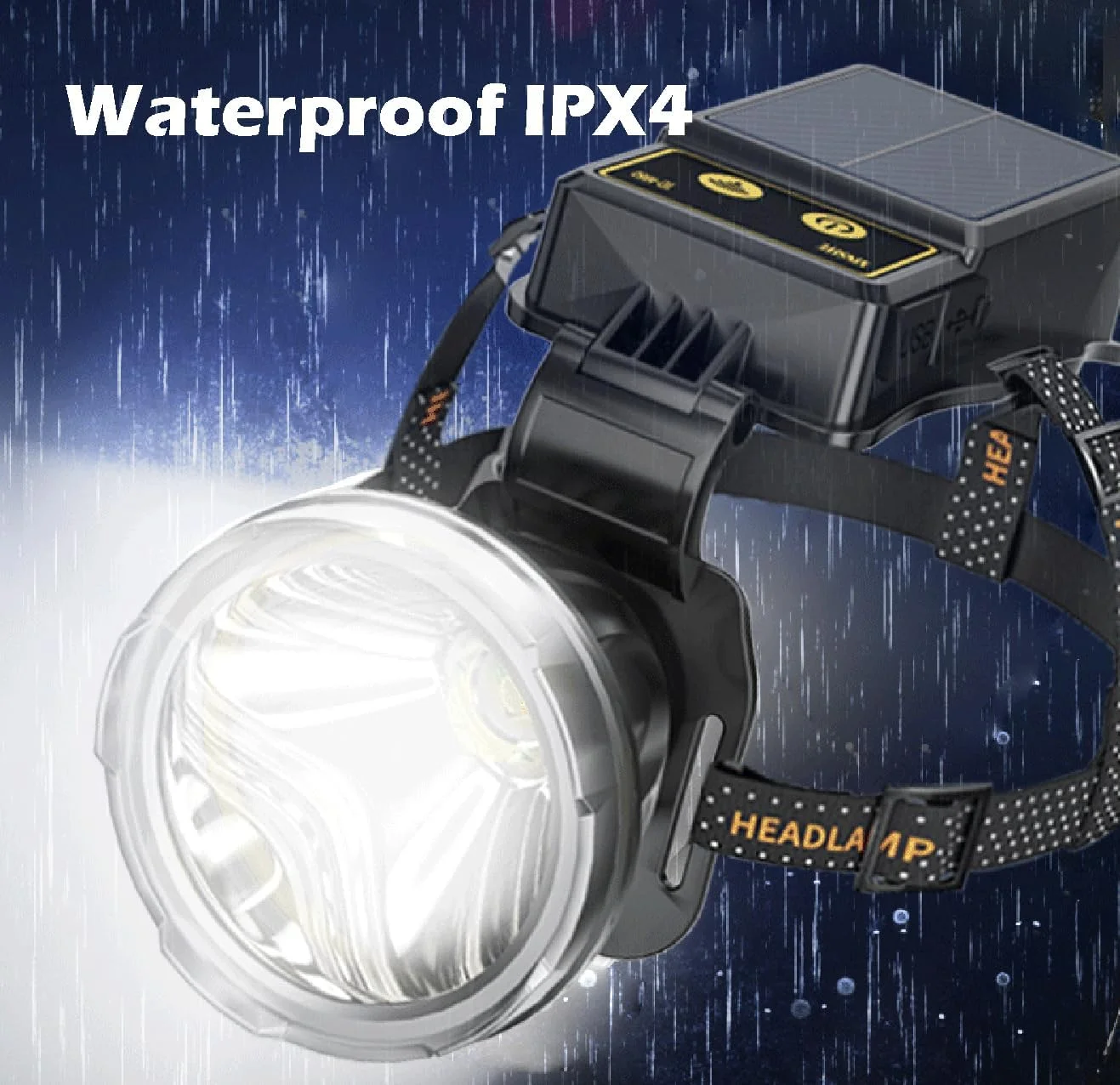 TIMAXSUN Rechargeable Headlamp, Solar Led Super Bright Headlamp, Digital Display and Motion Sensor Head Lamp, Outdoor Waterproof Headlight for Camping, Running, Cycling, Fishing TIMAXSUN Rechargeable Headlamp, Solar Led Super Bright Headlamp, Digital Display and Motion Sensor Head Lamp, Outdoor Waterproof Headlight for Camping, Running, Cycling, Fishing