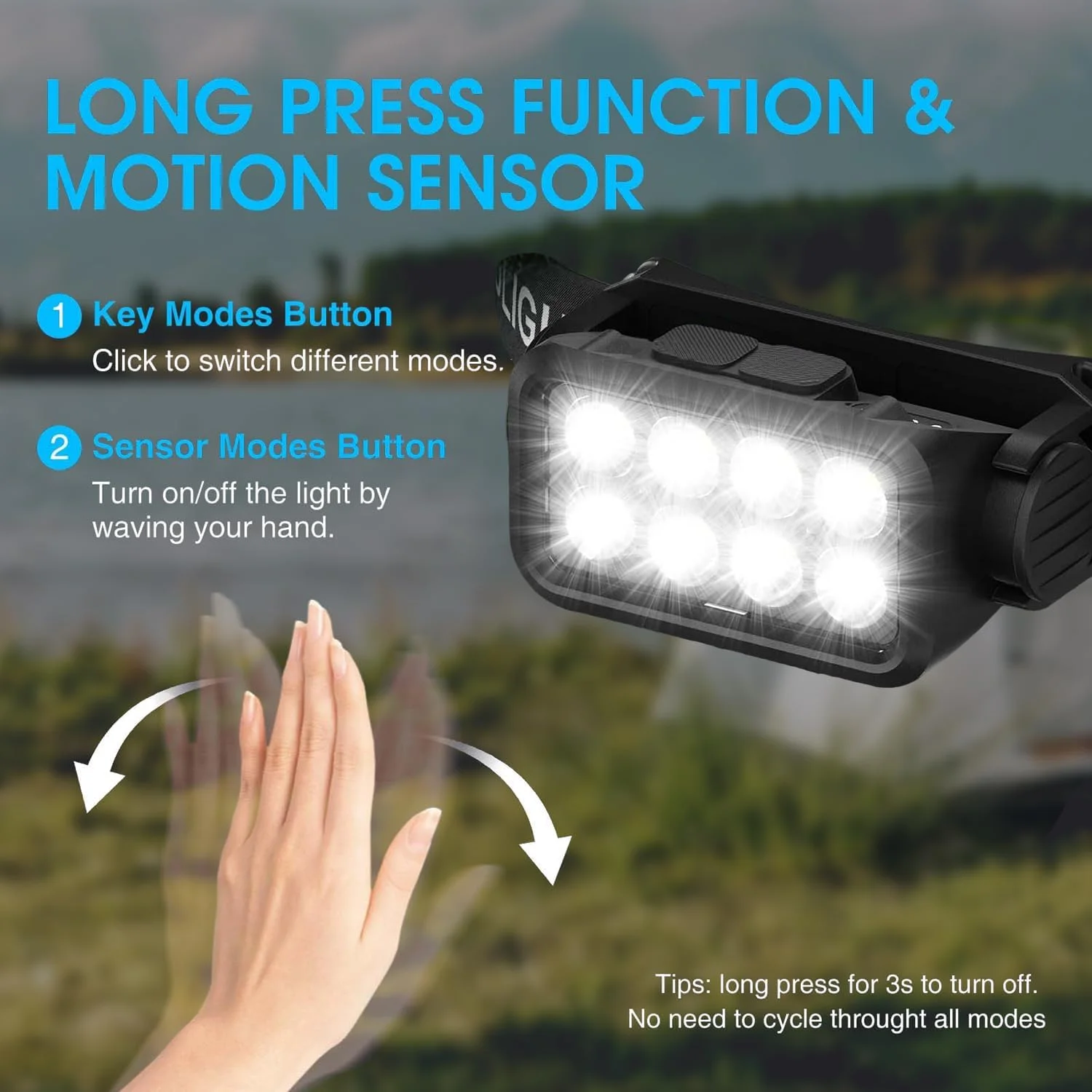 چراغ پیشانی شارژی، چراغ قوه پیشانی فوق العاده روشن 8 LED 2500 لومن با سنسور حرکتی، چراغ پیشانی ضد آب و سبک وزن برای بزرگسالان و کودکان، چراغ های پیشانی برای کمپینگ در فضای باز، دویدن و ماهیگیری چراغ پیشانی شارژی، چراغ قوه پیشانی فوق العاده روشن 8 LED 2500 لومن با سنسور حرکتی، چراغ پیشانی ضد آب و سبک وزن برای بزرگسالان و کودکان، چراغ های پیشانی برای کمپینگ در فضای باز، دویدن و ماهیگیری