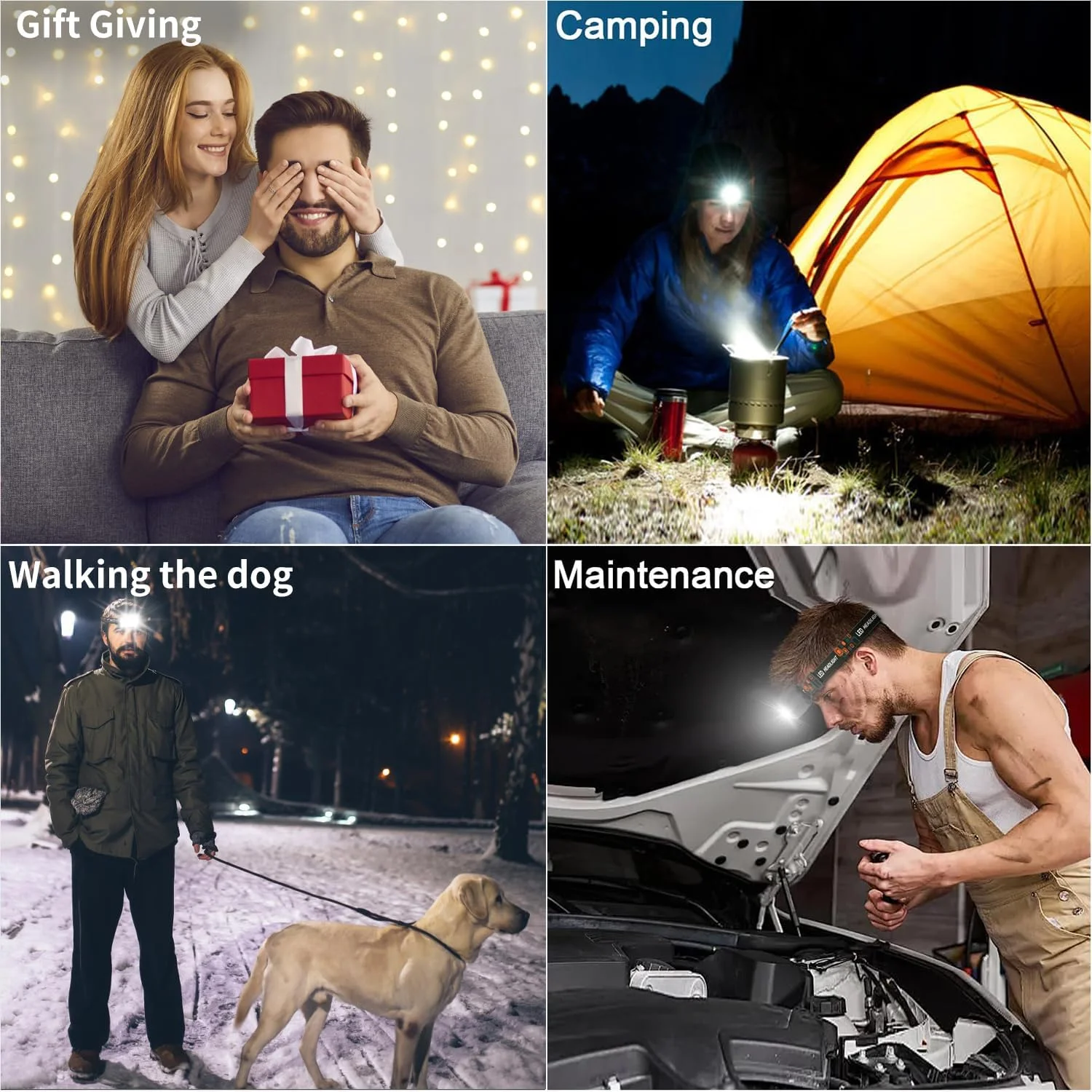 چراغ پیشانی شارژی، چراغ قوه پیشانی فوق العاده روشن 8 LED 2500 لومن با سنسور حرکتی، چراغ پیشانی ضد آب و سبک وزن برای بزرگسالان و کودکان، چراغ های پیشانی برای کمپینگ در فضای باز، دویدن و ماهیگیری چراغ پیشانی شارژی، چراغ قوه پیشانی فوق العاده روشن 8 LED 2500 لومن با سنسور حرکتی، چراغ پیشانی ضد آب و سبک وزن برای بزرگسالان و کودکان، چراغ های پیشانی برای کمپینگ در فضای باز، دویدن و ماهیگیری