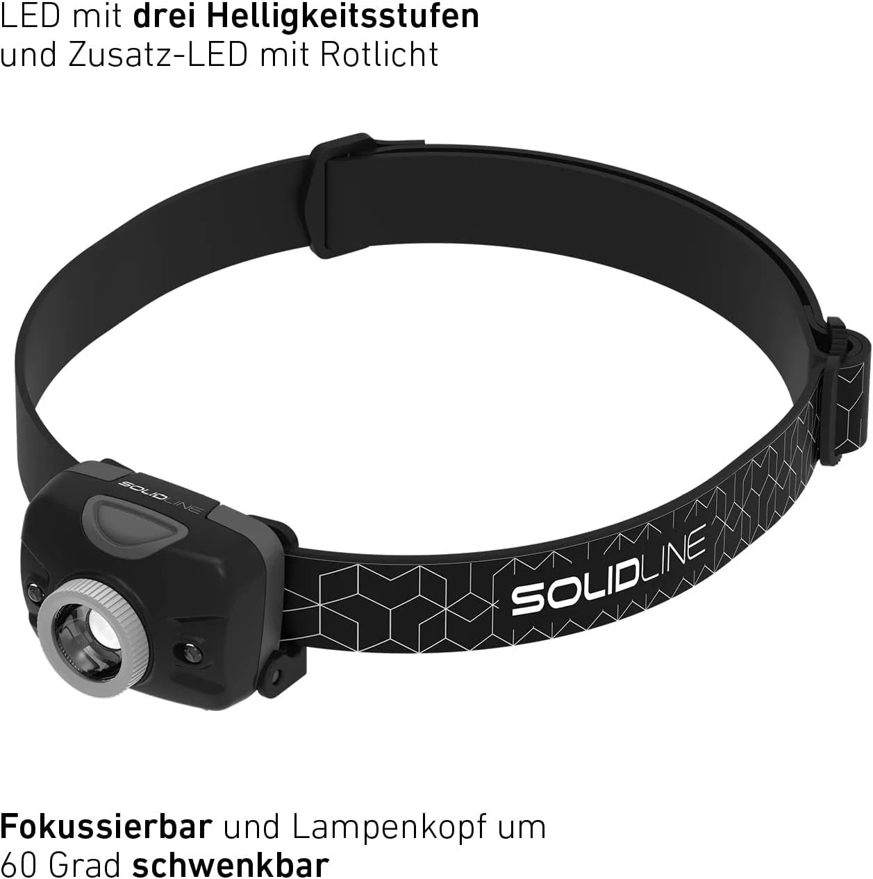 چراغ پیشانی مشکی Ledlenser Solidline SH2 چراغ پیشانی مشکی Ledlenser Solidline SH2