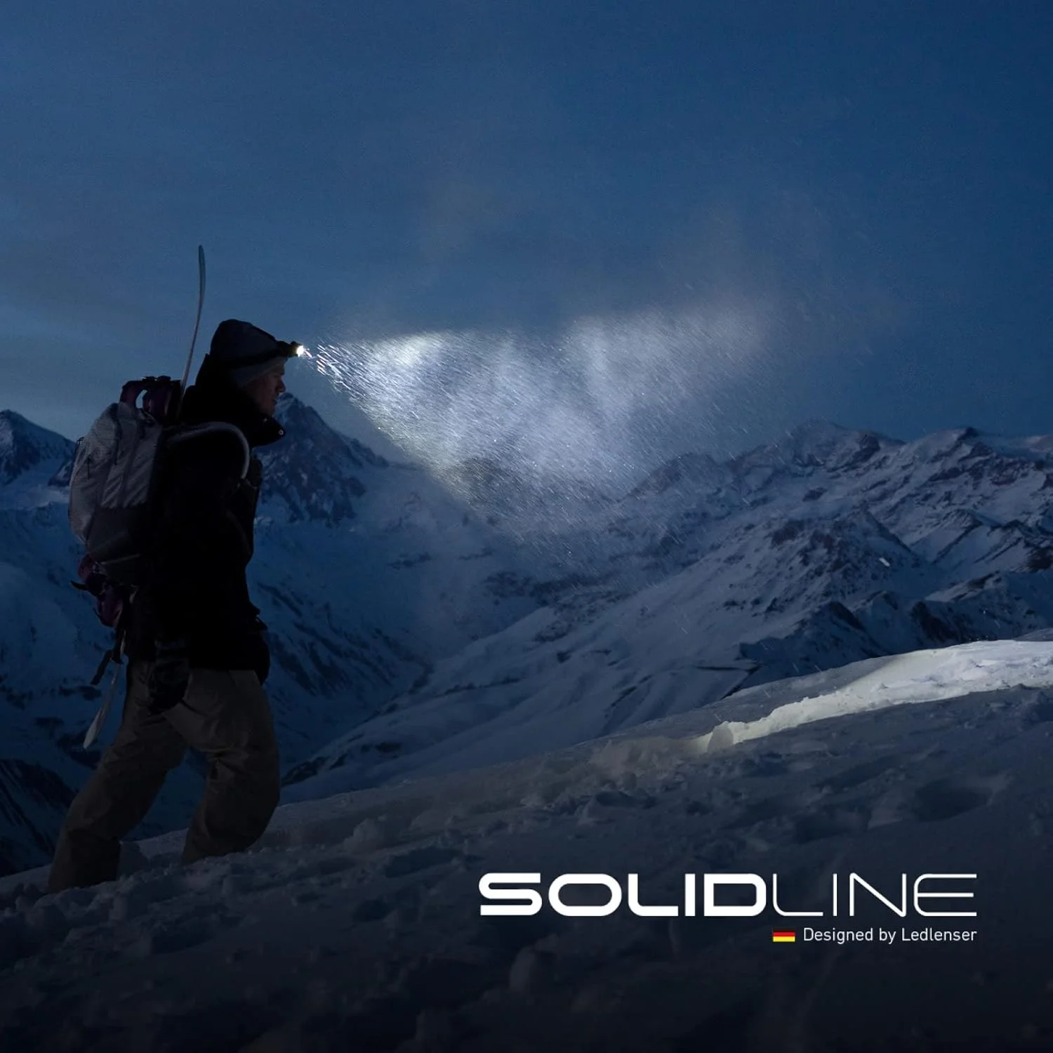 چراغ پیشانی مشکی Ledlenser Solidline SH2 چراغ پیشانی مشکی Ledlenser Solidline SH2