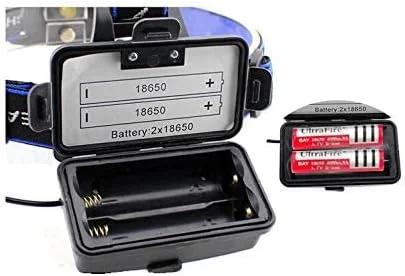 چراغ پیشانی LED مدل eWINNER 18650 با نور فوق العاده روشن T6، ضد آب، مناسب ماهیگیری و ماجراجویی