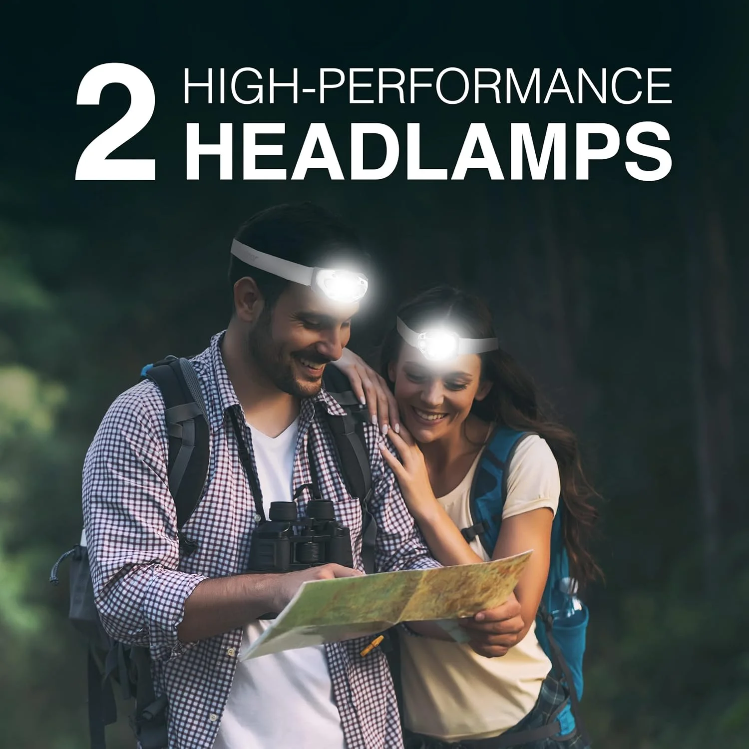 ENERGIZER LED Headlamp Flashlight, High-Performance Head Light For Outdoors, Camping, Running, Storm, Survival, Batteries Included