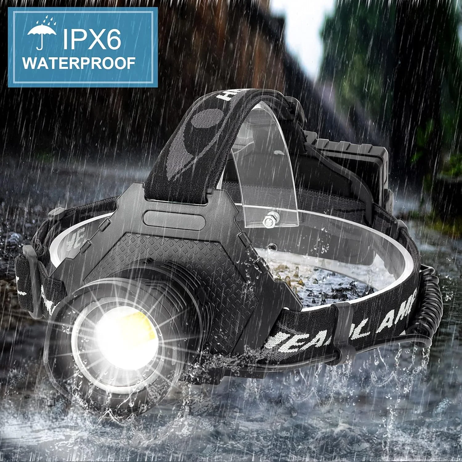 Bud K LED Headlamp USB Rechargeable, Head Lamp XHP70 Super Bright 90000 High Lumen with 5 Modes, Batteries Included, Zoomable, Waterproof Headlight for Camping Hunting Running Fishing Biking Bud K LED Headlamp USB Rechargeable, Head Lamp XHP70 Super Bright 90000 High Lumen with 5 Modes, Batteries Included, Zoomable, Waterproof Headlight for Camping Hunting Running Fishing Biking
