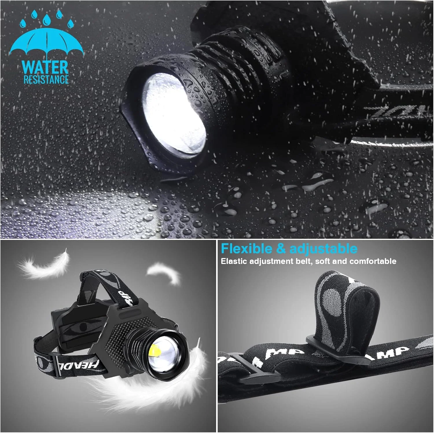 Bud K LED Headlamp USB Rechargeable, Head Lamp XHP70 Super Bright 90000 High Lumen with 5 Modes, Batteries Included, Zoomable, Waterproof Headlight for Camping Hunting Running Fishing Biking Bud K LED Headlamp USB Rechargeable, Head Lamp XHP70 Super Bright 90000 High Lumen with 5 Modes, Batteries Included, Zoomable, Waterproof Headlight for Camping Hunting Running Fishing Biking