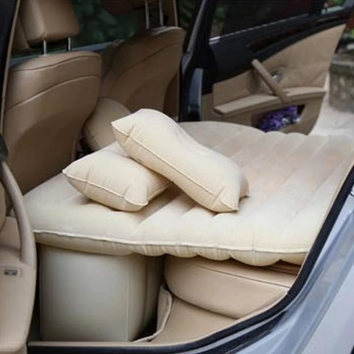 Multi-Purpose Inflatable Car Air Bed for SUV, MPV & Sedan – Portable Travel Mattress with Pump – Durable, Comfortable & Foldable Sleeping Pad for Camping, Road Trips & Outdoor Adventures