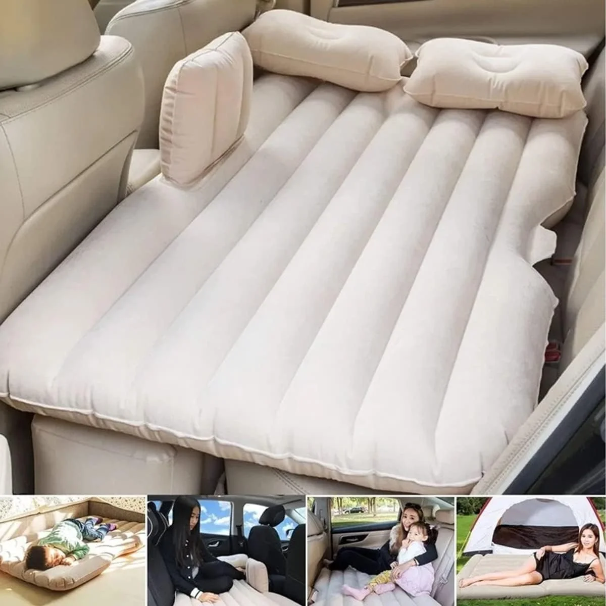 Multi-Purpose Inflatable Car Air Bed for SUV, MPV & Sedan – Portable Travel Mattress with Pump – Durable, Comfortable & Foldable Sleeping Pad for Camping, Road Trips & Outdoor Adventures Multi-Purpose Inflatable Car Air Bed for SUV, MPV & Sedan – Portable Travel Mattress with Pump – Durable, Comfortable & Foldable Sleeping Pad for Camping, Road Trips & Outdoor Adventures